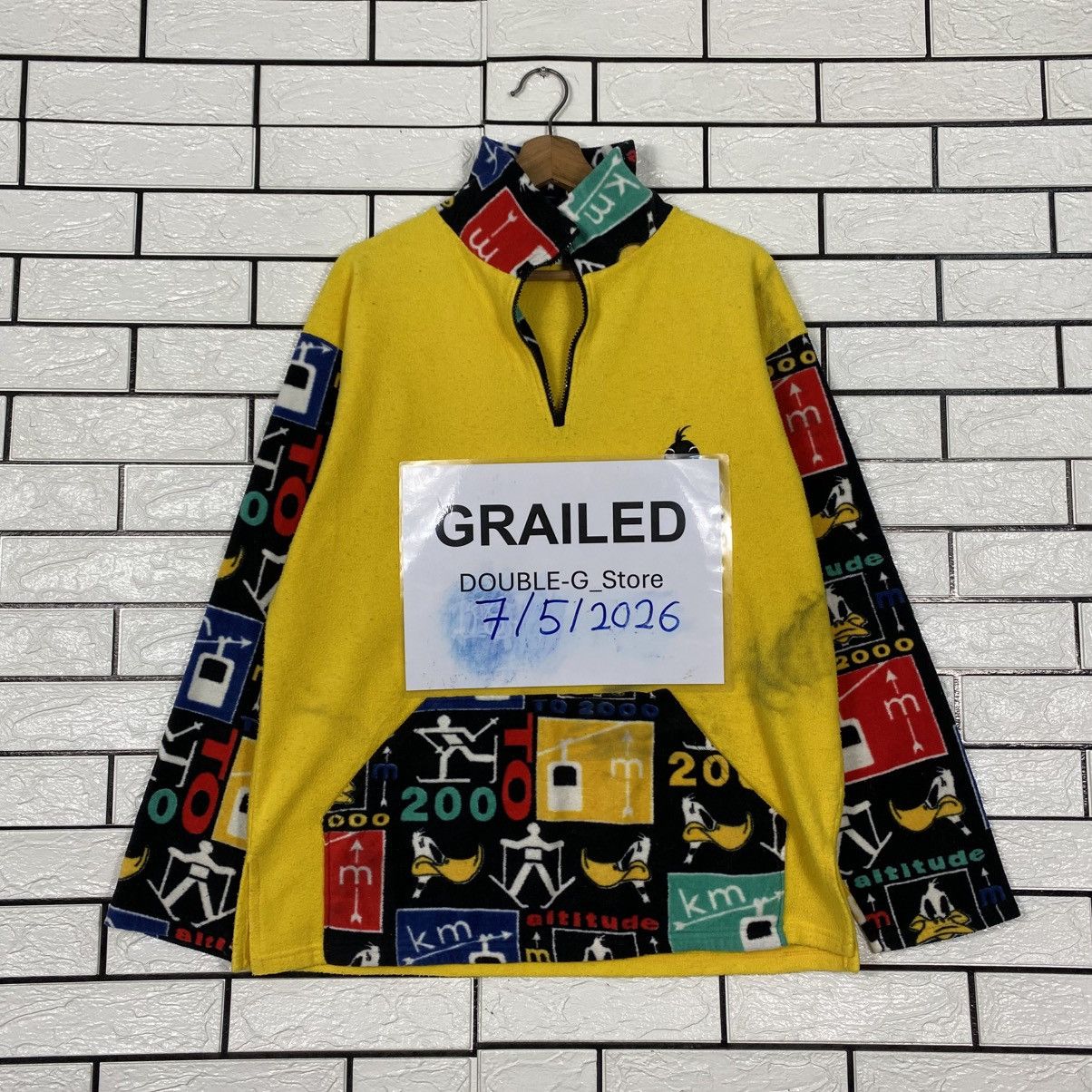 Jean Charles De Castelbajac Anorak Jacket Fleece Jeans Charles Castelbajac Full Print Size US M / EU 48-50 / 2 - 1 Thumbnail