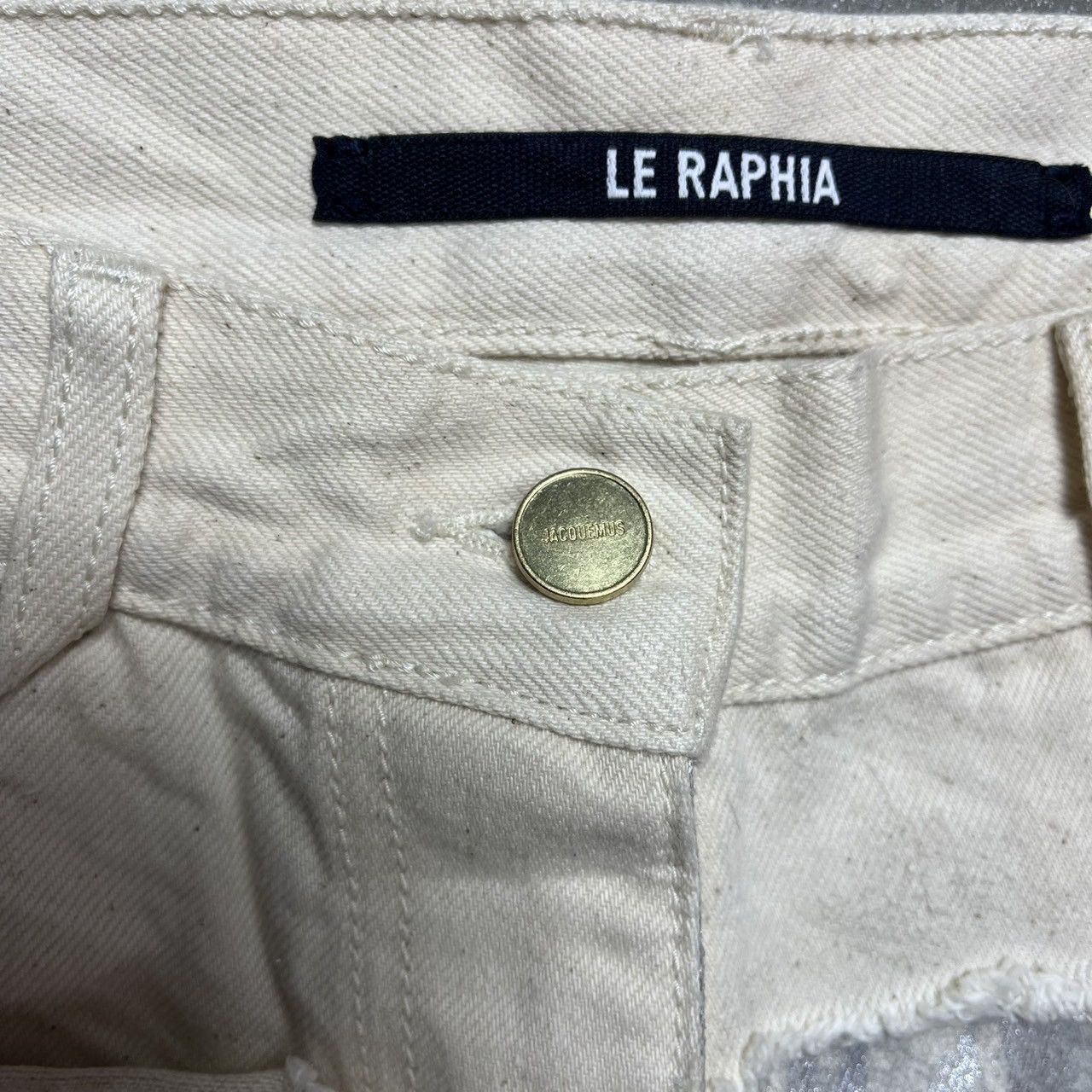 Jacquemus Jacquemus Silver Metallic Jeans Size 34" / US 12 / IT 48 - 3 Thumbnail