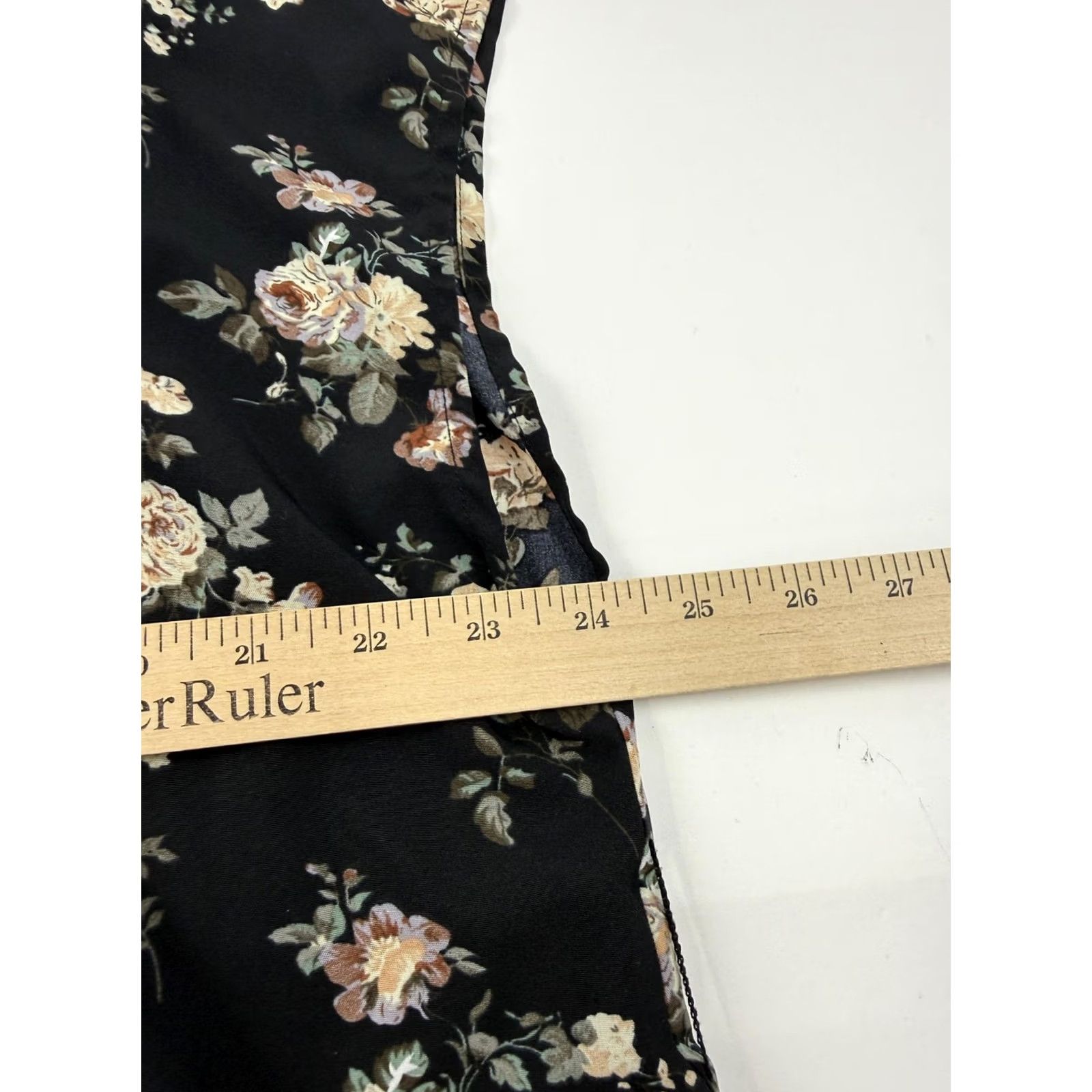 Vintage Emery Rose Blouse Womens 2XL Black Floral Sleeveless Button Front Tunic Top Size XXL / US 16-18 / IT 52-54 - 7 Thumbnail
