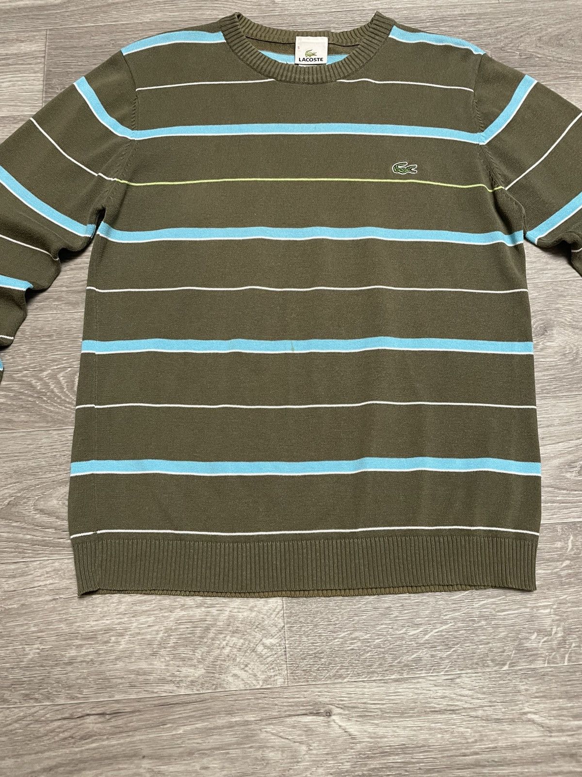 Lacoste Vintage Lacoste Striped Sweater Y2K Size US S / EU 44-46 / 1 - 3 Thumbnail