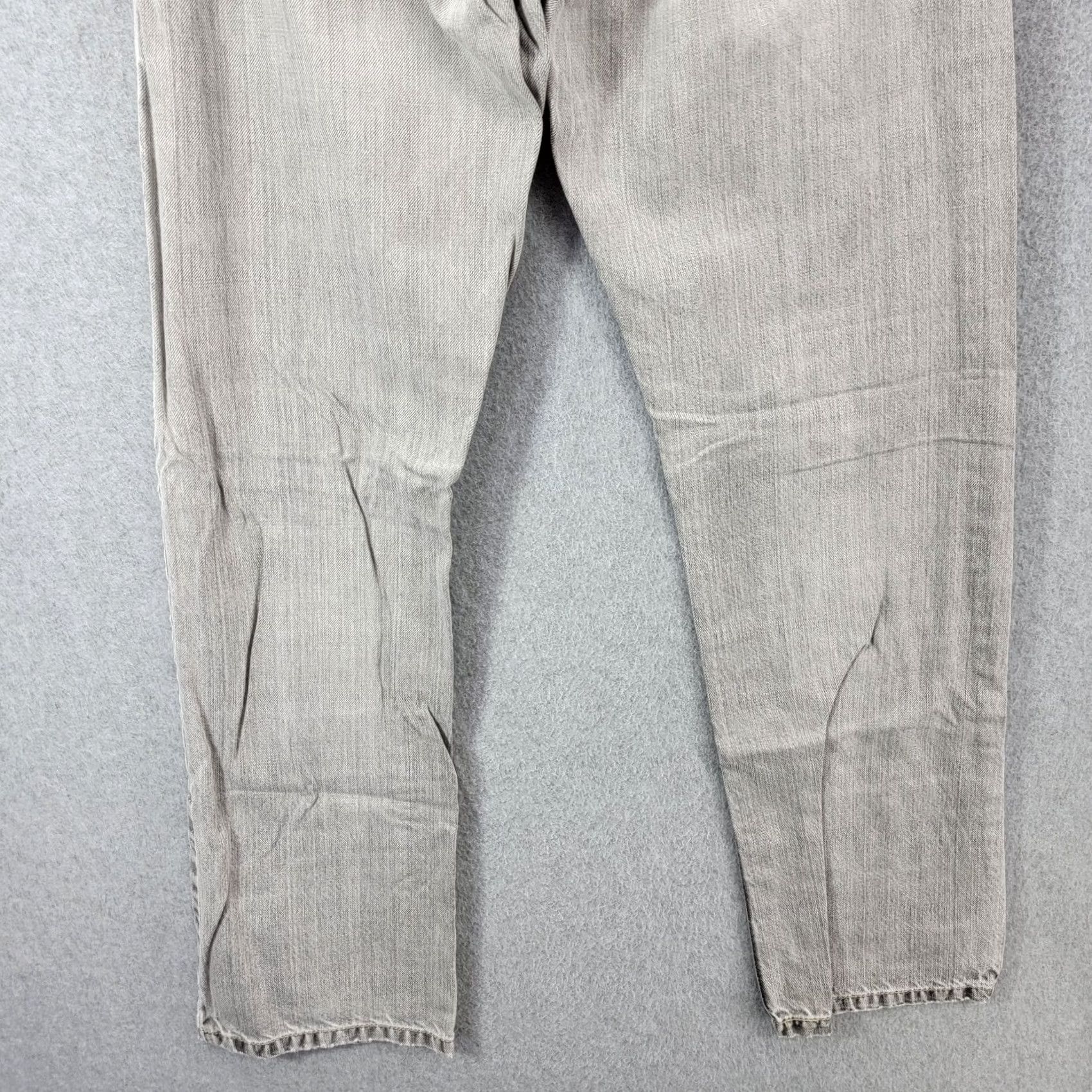 Levi's Levi's Jeans Mens 30x32 Gray Slim Fit Modern Western Denim Straight 5-Pocket Jeans Slim Sh fit Mens 90s City Pattern Solid Medium Wash Gray Size US 30 / EU 46 - 7 Thumbnail
