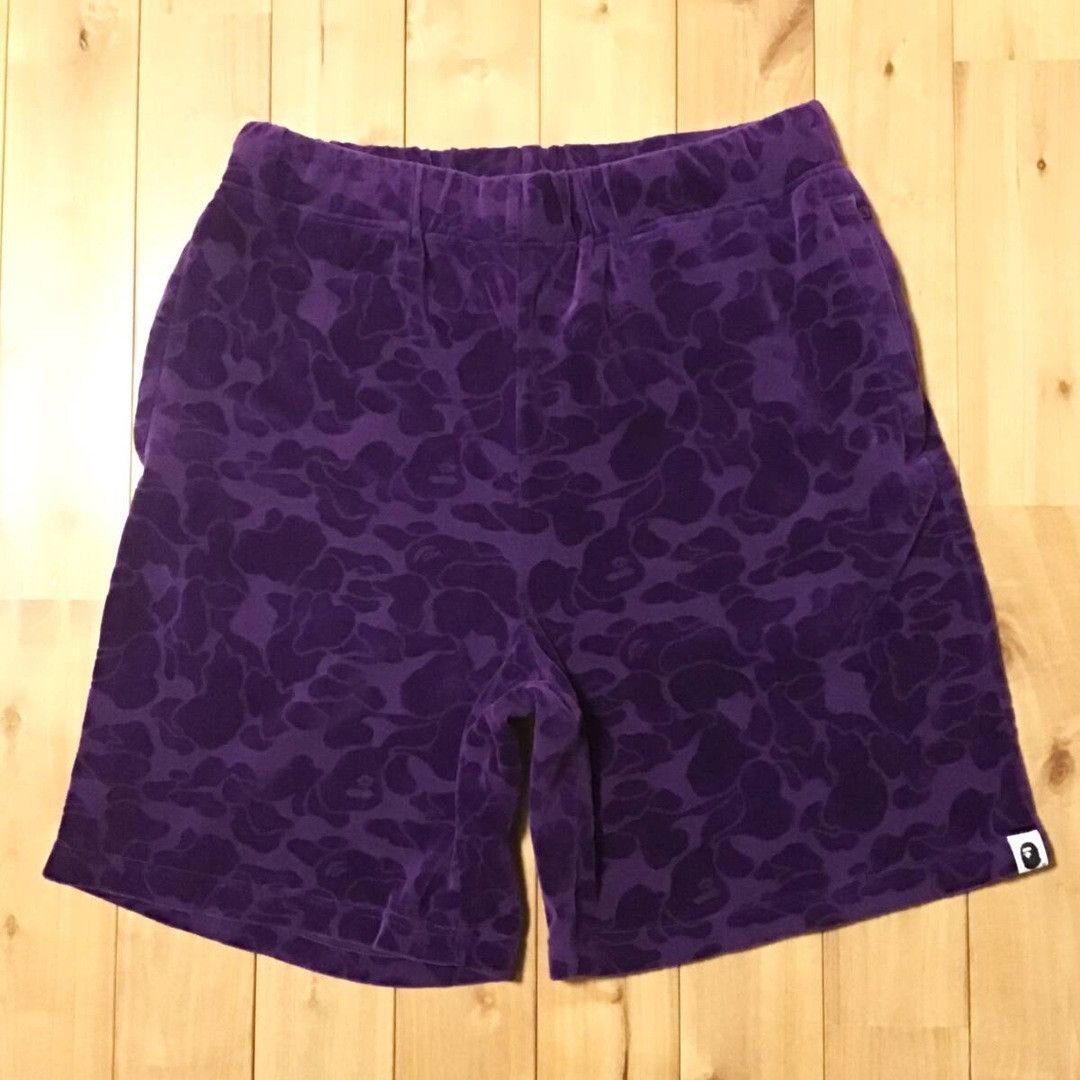 Bape 🔥Aoyama limited🔥 BAPE CAMO Velour Shorts APE NIGO ★size M Size US 32 / EU 48 - 1 Thumbnail