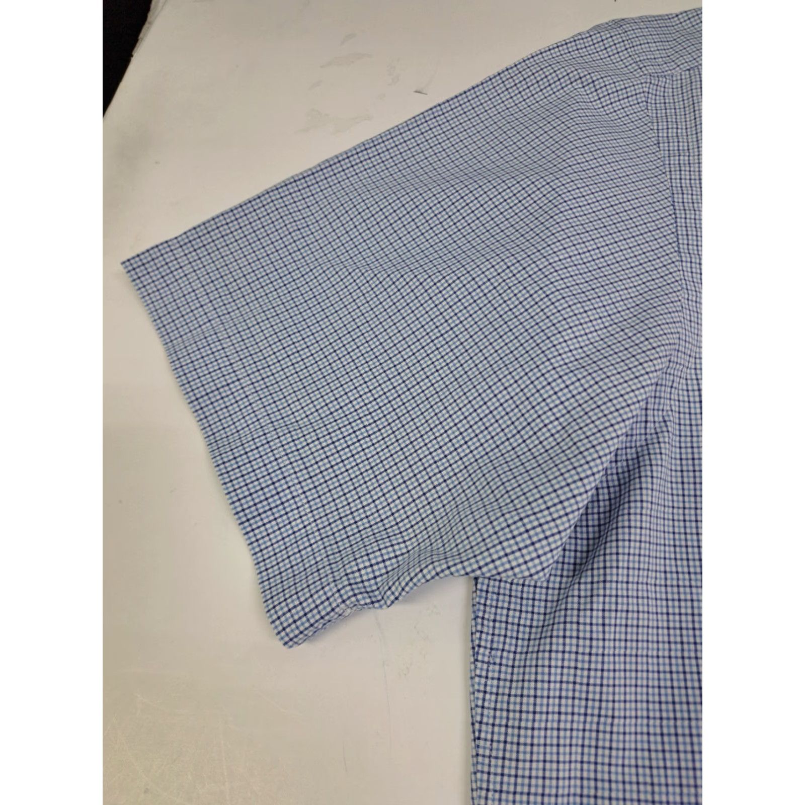 Ralph Lauren Ralph Lauren Mens Short Sleeve Button-Up Classic Blue Plaid Shirt M Size US M / EU 48-50 / 2 - 7 Thumbnail