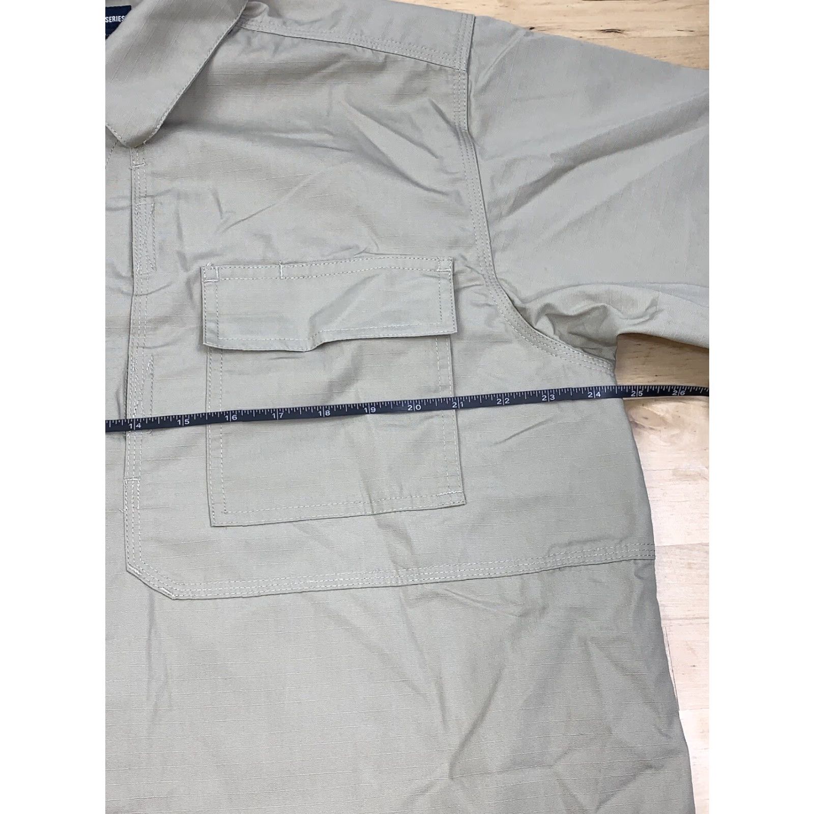 Vintage 5.11 Tactical Ripstop Button Up Shirt Mens L Tall Tan Casual Work Travel 8686 Size US L / EU 52-54 / 3 - 6 Thumbnail
