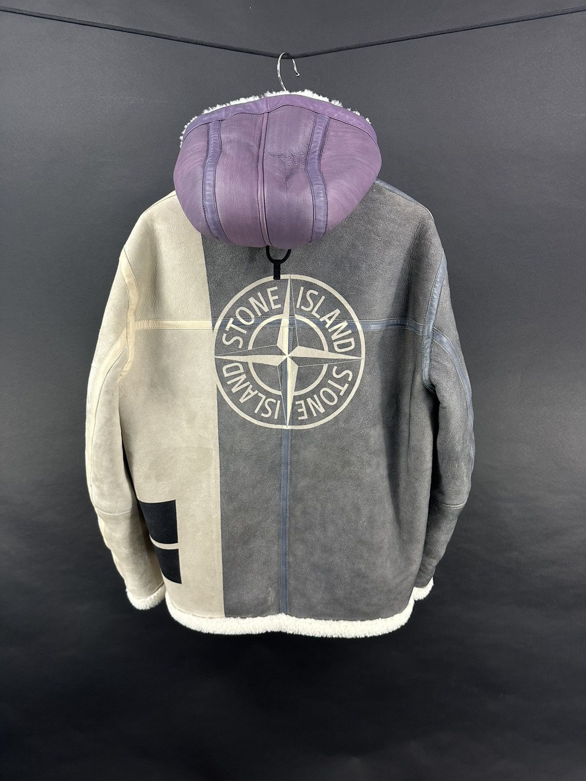 Stone Island Stone Island hand sprayed over Sheepskin