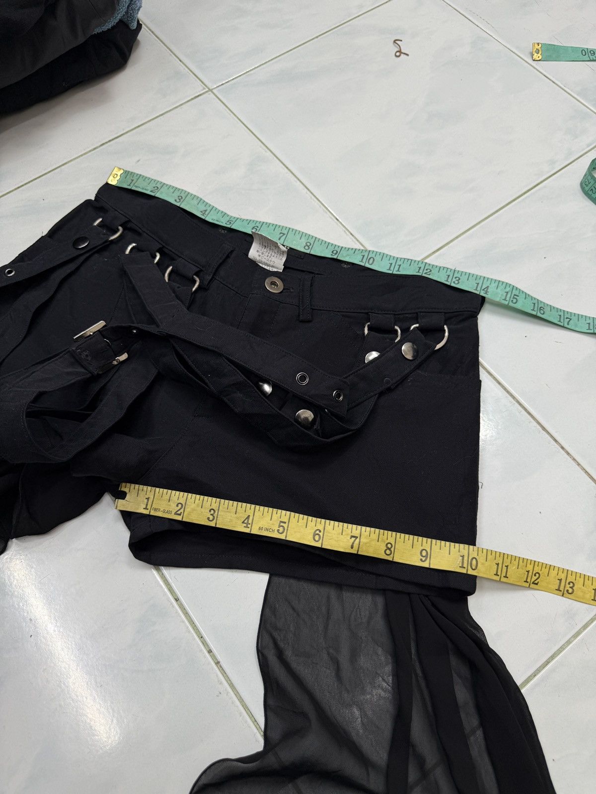 14th Addiction 🔥🔥🔥ARCHIVE B.P.N SHORTS WITH RUFFLES Size 28" / US 6 / IT 42 - 12 Thumbnail