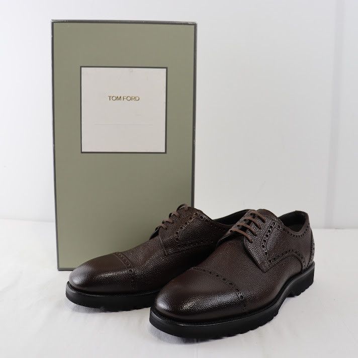 image of Tom Ford O1Rshd1 Informal Laceup Shoe In Dark Brown, Men's (Size 8)
