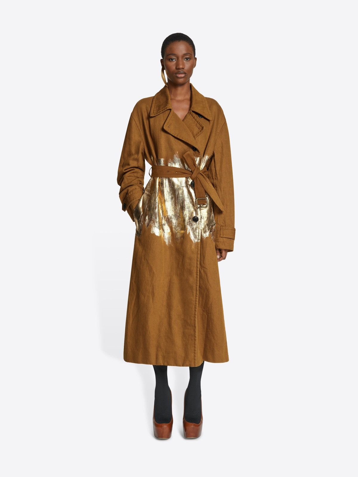 Dries Van Noten Dries Van Noten FW23 Ronas Hand Painted Foul Trench Coat Size M / US 6-8 / IT 42-44 - 8 Thumbnail