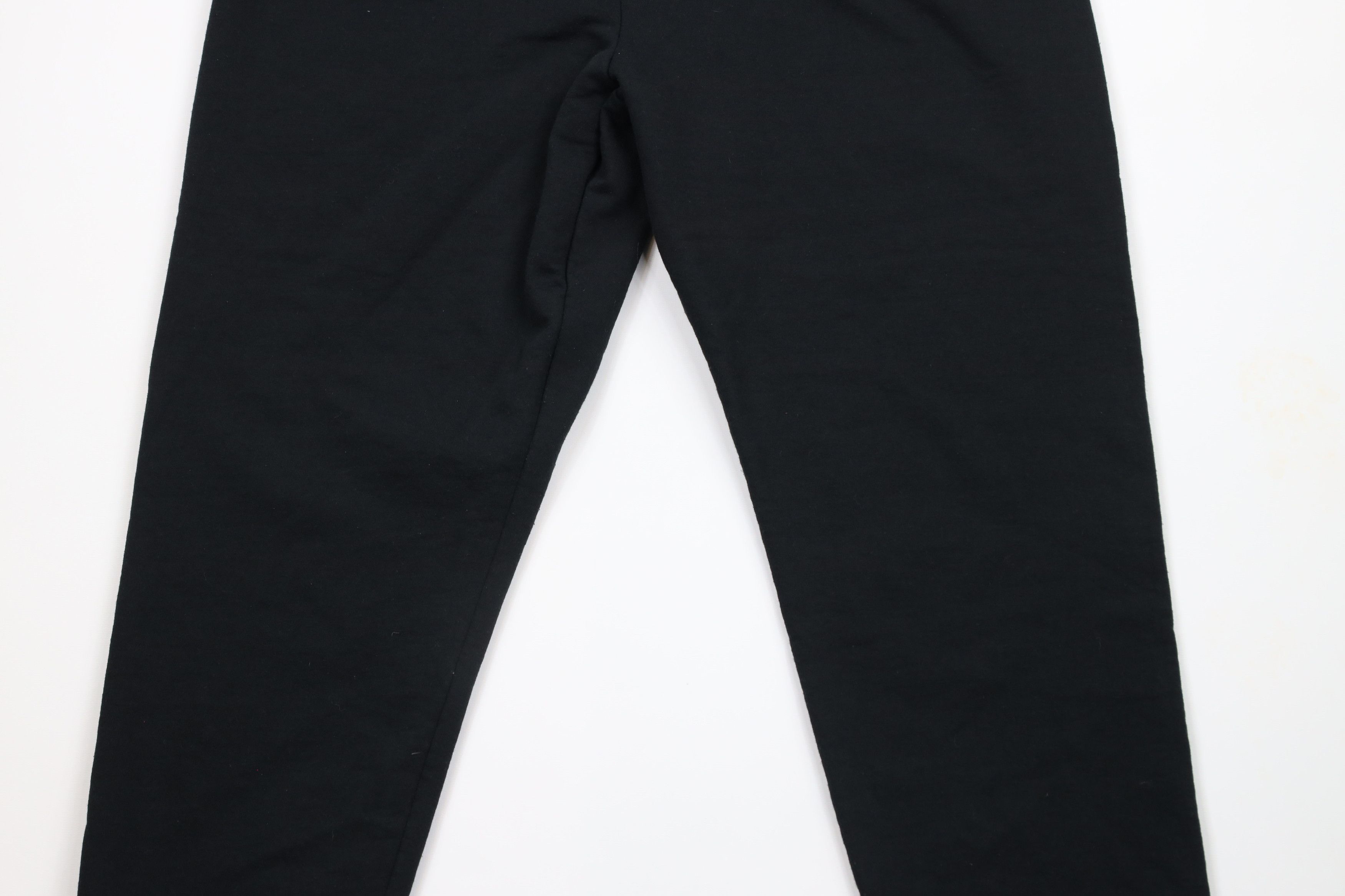 Vintage Vintage 90s Streetwear Blank Cuffed Sweatpants Joggers Black Size US 38 / EU 54 - 3 Thumbnail
