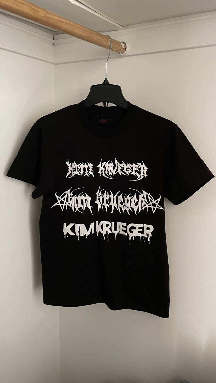 image of Kim Krueger Patches Tee in Black, Men's (Size Medium)