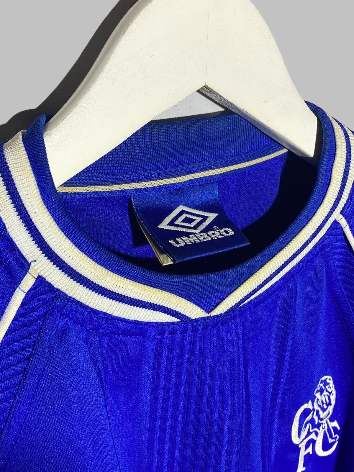 Umbro 🔥 00s CHELSEA ADIDAS JERSEY VINTAGE RARE STAMFORD BRIDGE Size US L / EU 52-54 / 3 - 13 Thumbnail