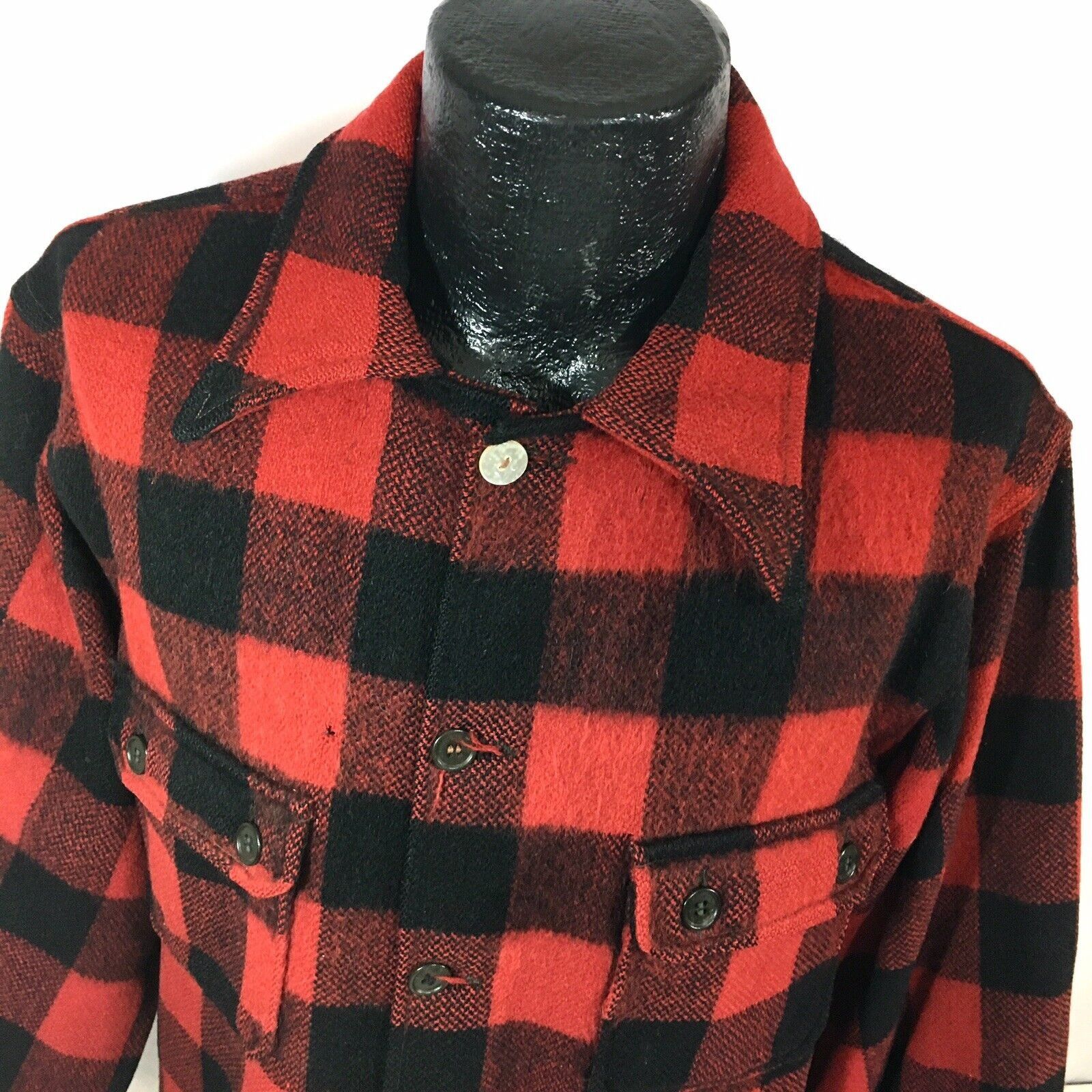 Other Vtg MACKINAW Cruiser Coat BUFFALO Plaid WOOL Hunting Jacket Size US XL / EU 56 / 4 - 8 Thumbnail