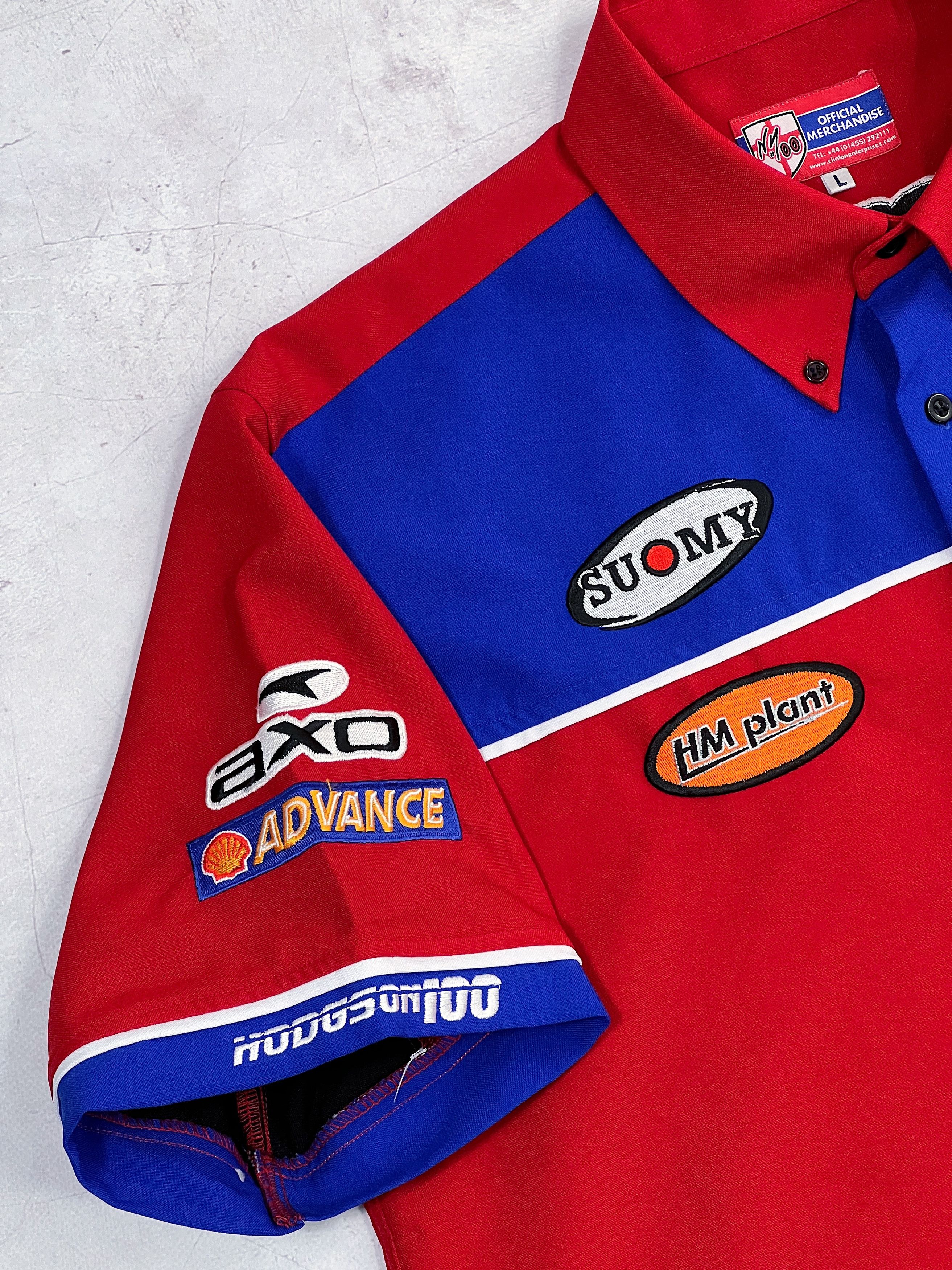 Other Neil Hodgson 100 Racing Shirt Moto GB Suomy HM plant AXO Size US L / EU 52-54 / 3 - 6 Thumbnail
