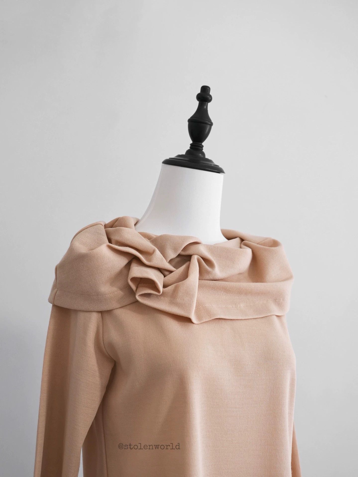 Comme des Garcons CDG 1991AW Tricot Origami Rose Lapel Top Size F Size XS / US 0-2 / IT 36-38 - 3 Thumbnail