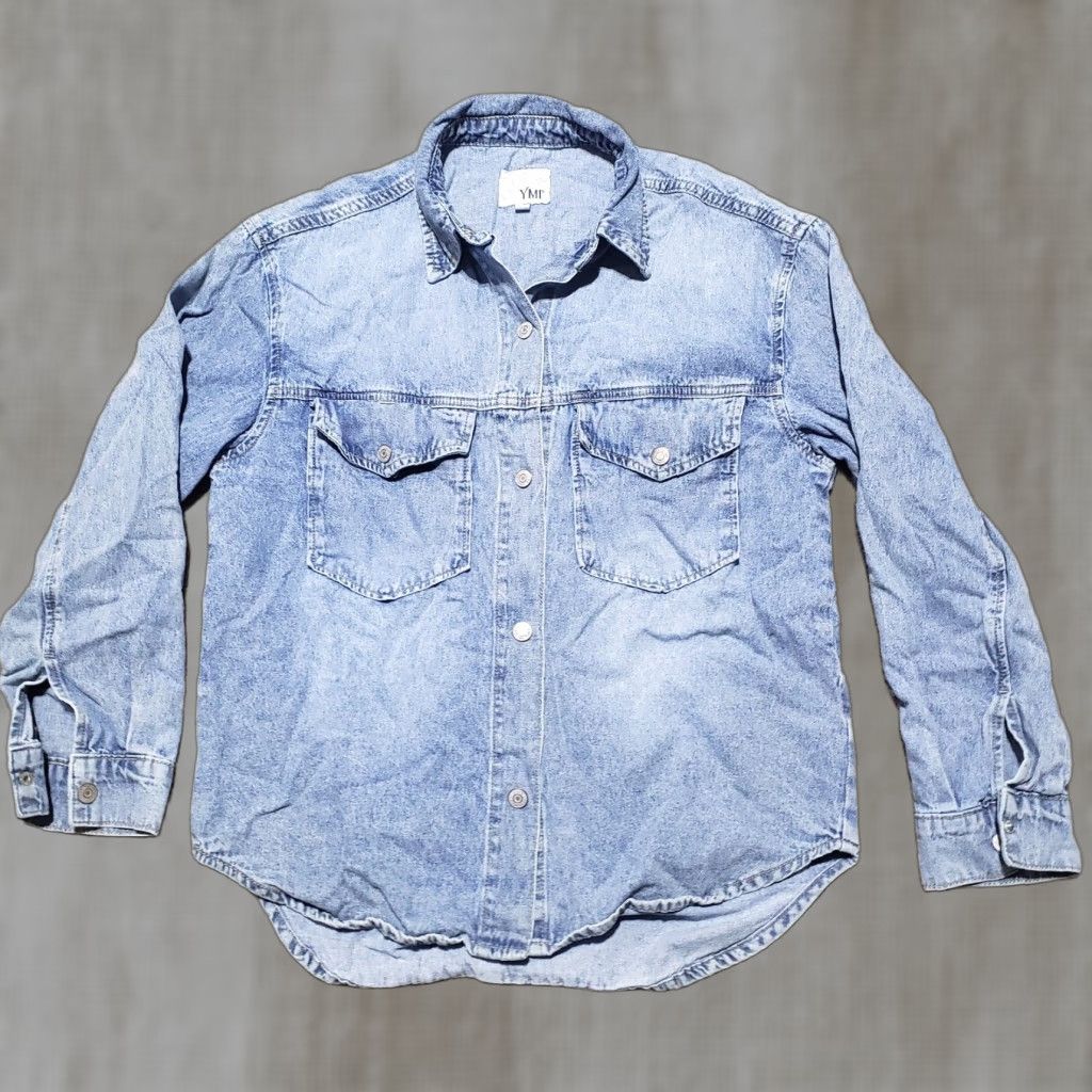 Vintage YMI Shirt Adult Women Blue Long Sleeve Button Up Regular Size M Womens Size M / US 6-8 / IT 42-44 - 1 Thumbnail