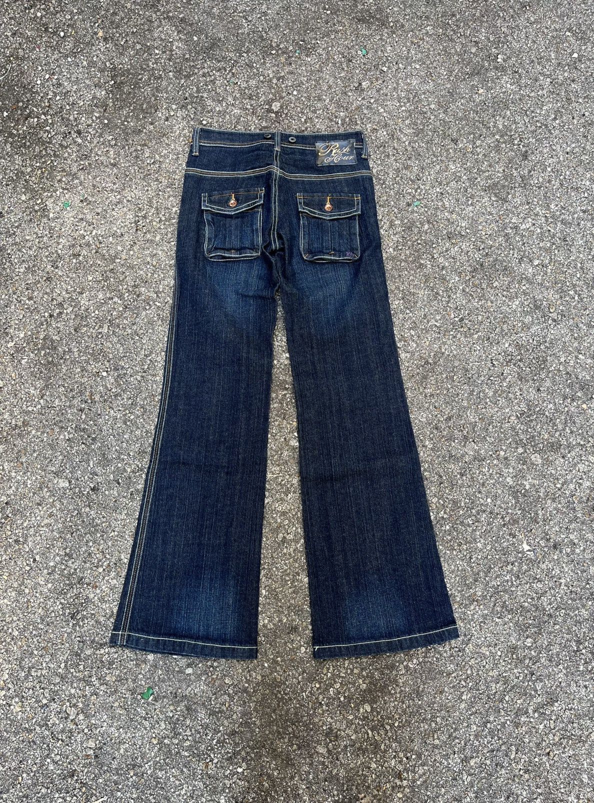 Japanese Brand Flared Japanese Denim Rush Hour Bootcut Pants Size 27" / US 4 / IT 40 - 7 Thumbnail