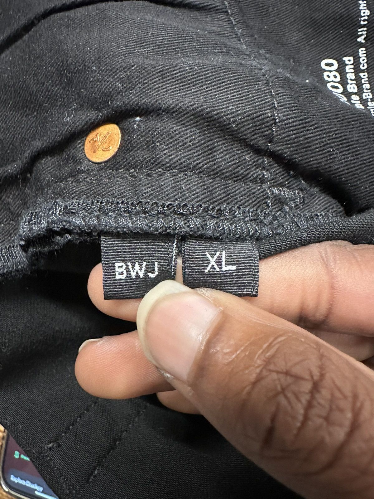 Purple Brand Purple Brand Black Waxed Jogger Pants Size XL Size US 34 / EU 50 - 4 Thumbnail
