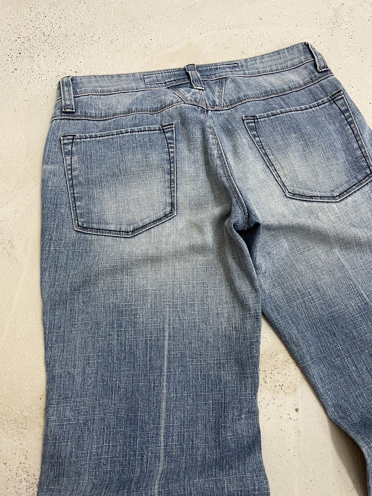 Designer Marithe Francois Girbaud Flare Denim Pants Size US 27 - 17 Thumbnail