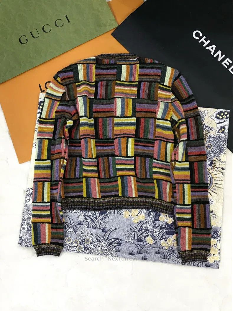 Dior Dior Colourful striped love cashmere sweater Size S / US 4 / IT 40 - 2 Thumbnail