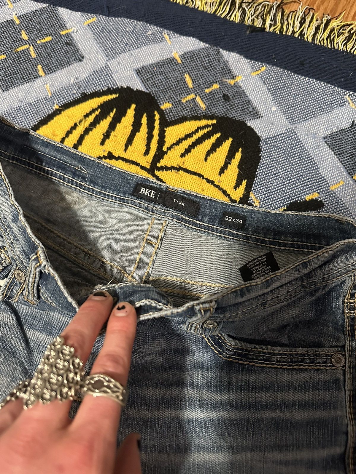 BKE Vintage BKE Denim Cowboy Bootcut Jeans Size US 32 / EU 48 - 3 Thumbnail
