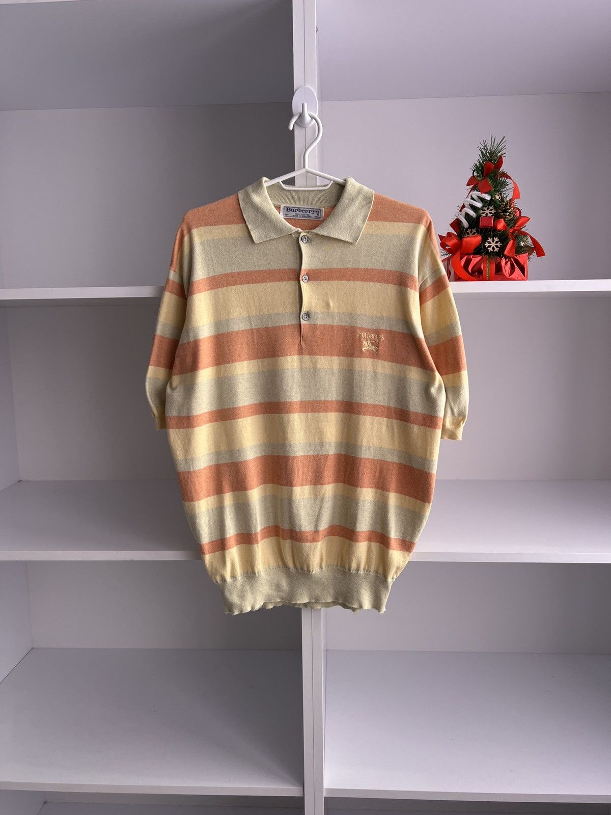 Burberry × Vintage Vintage Burberry old money style polo shirt Size US M / EU 48-50 / 2 - 1 Thumbnail