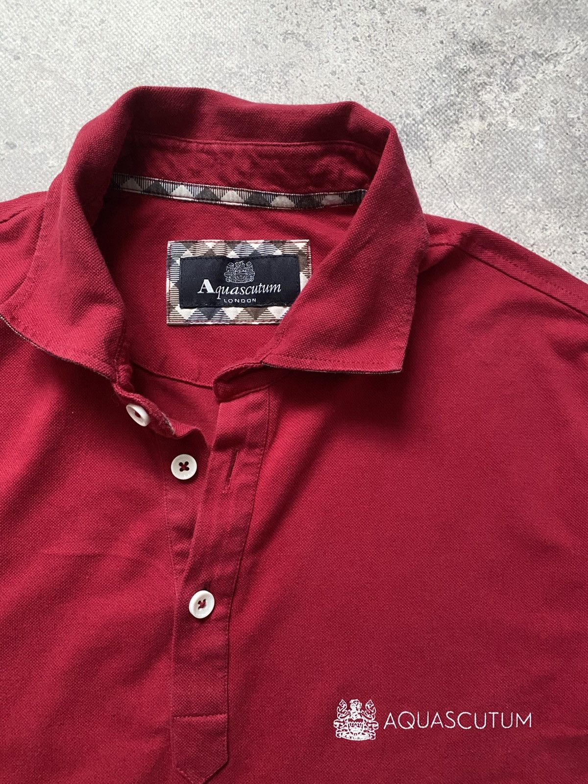 Aquascutum Aquascutum London T-Shirt Polo Men’s Size L Red Short Sleeve Size US L / EU 52-54 / 3 - 2 Thumbnail