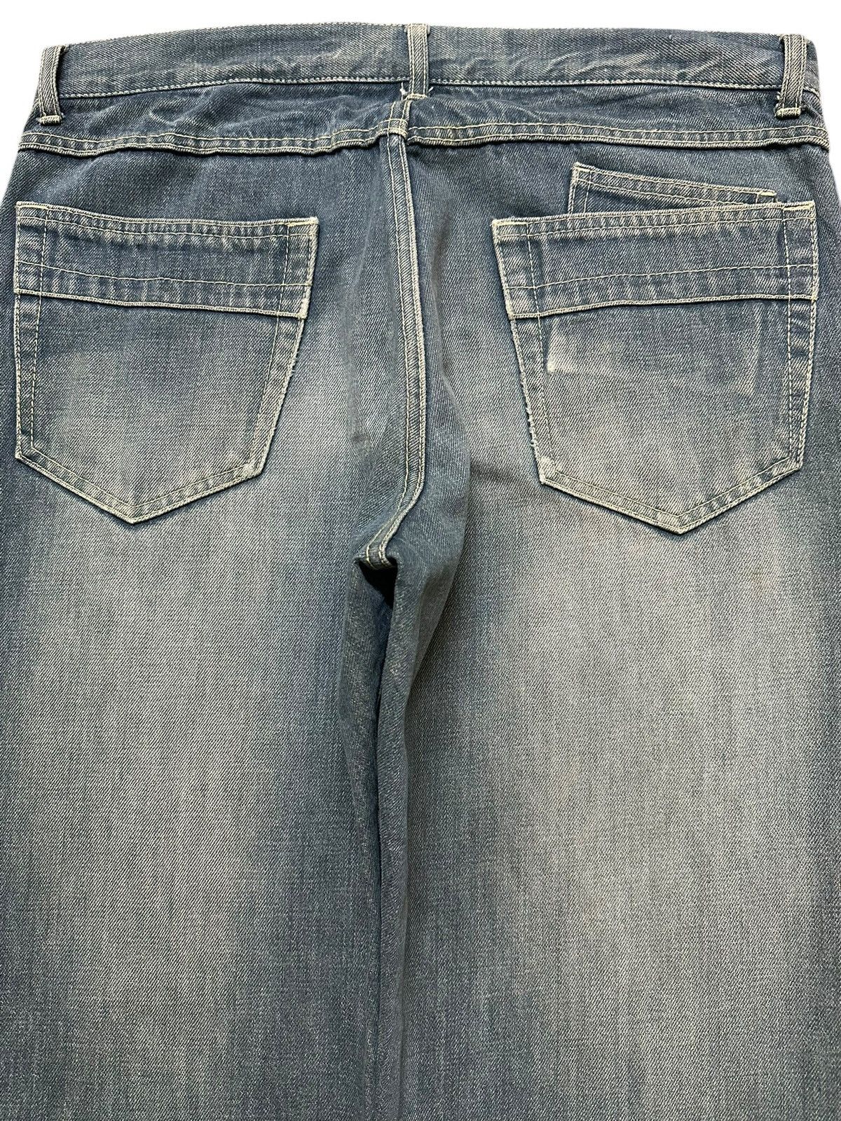 Japanese Brand Vintage Japanese Brand Mud Faded Stone Wash Distress Loose Size US 34 / EU 50 - 5 Thumbnail