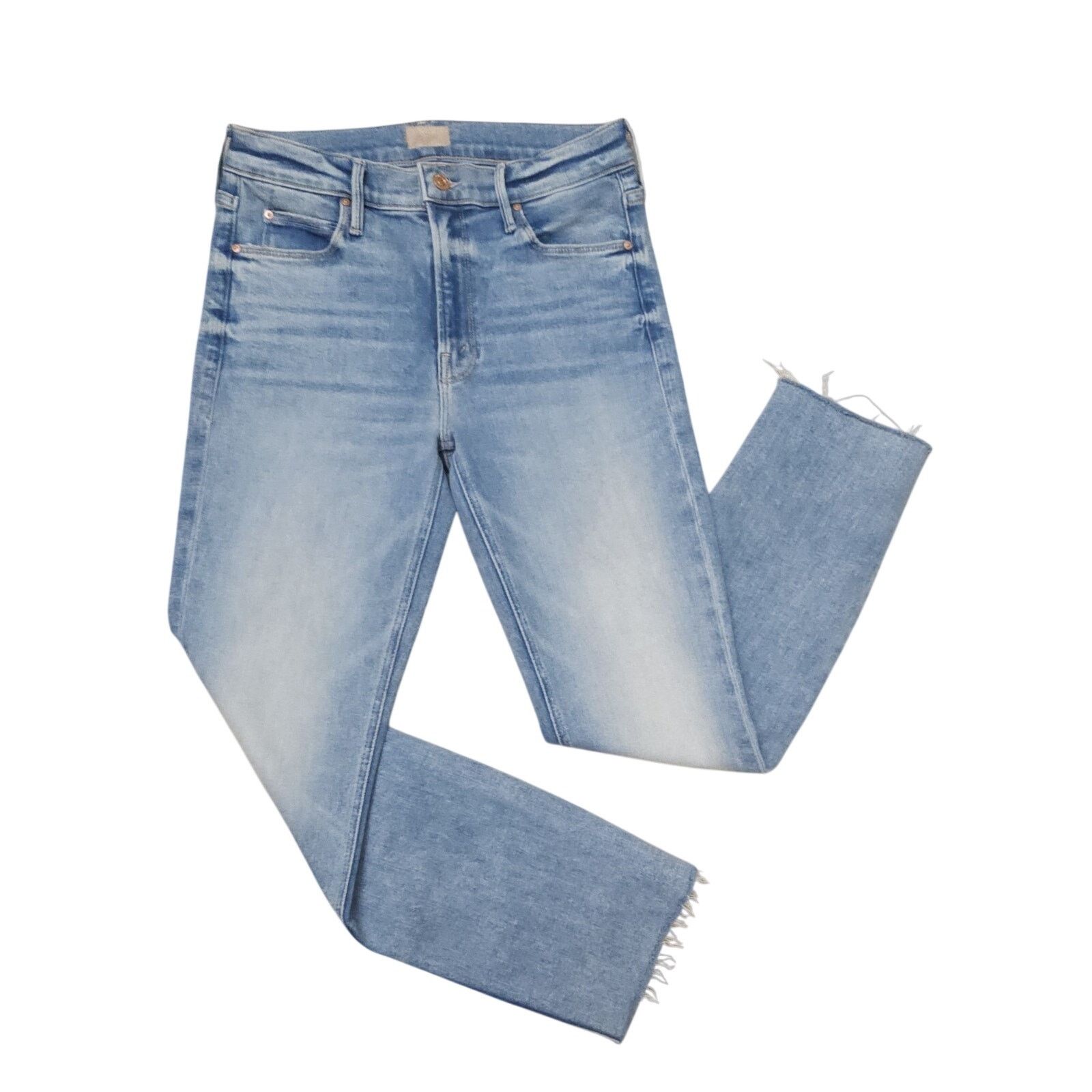 MOTHER Mother Jeans Mid Rise Dazzler Ankle Step Fray Ropin N Ridin Size 28" / US 6 / IT 42 - 5 Thumbnail