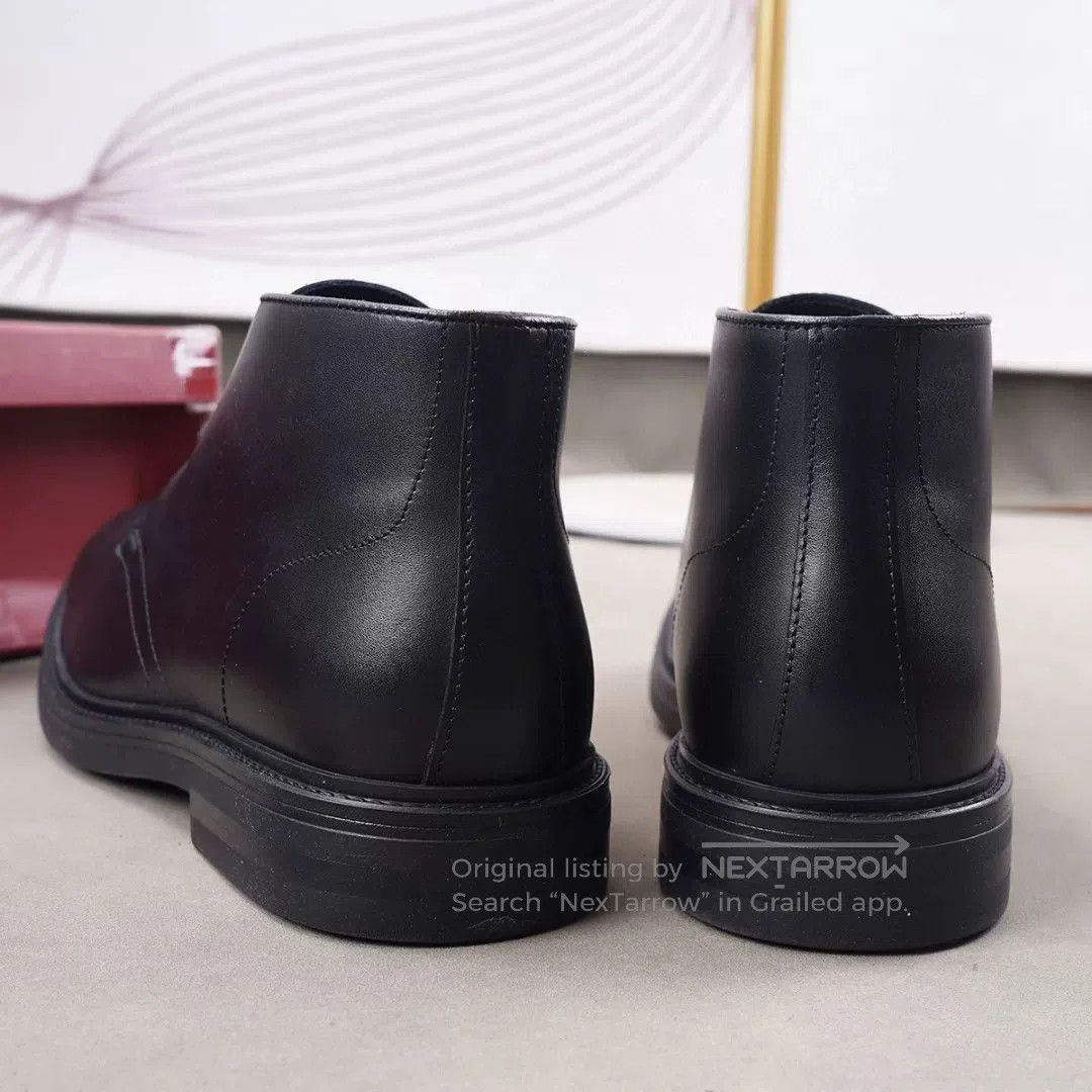 Testoni Black Leather Chukka Boots by A Testoni. Size US 11 / EU 44 - 5 Thumbnail