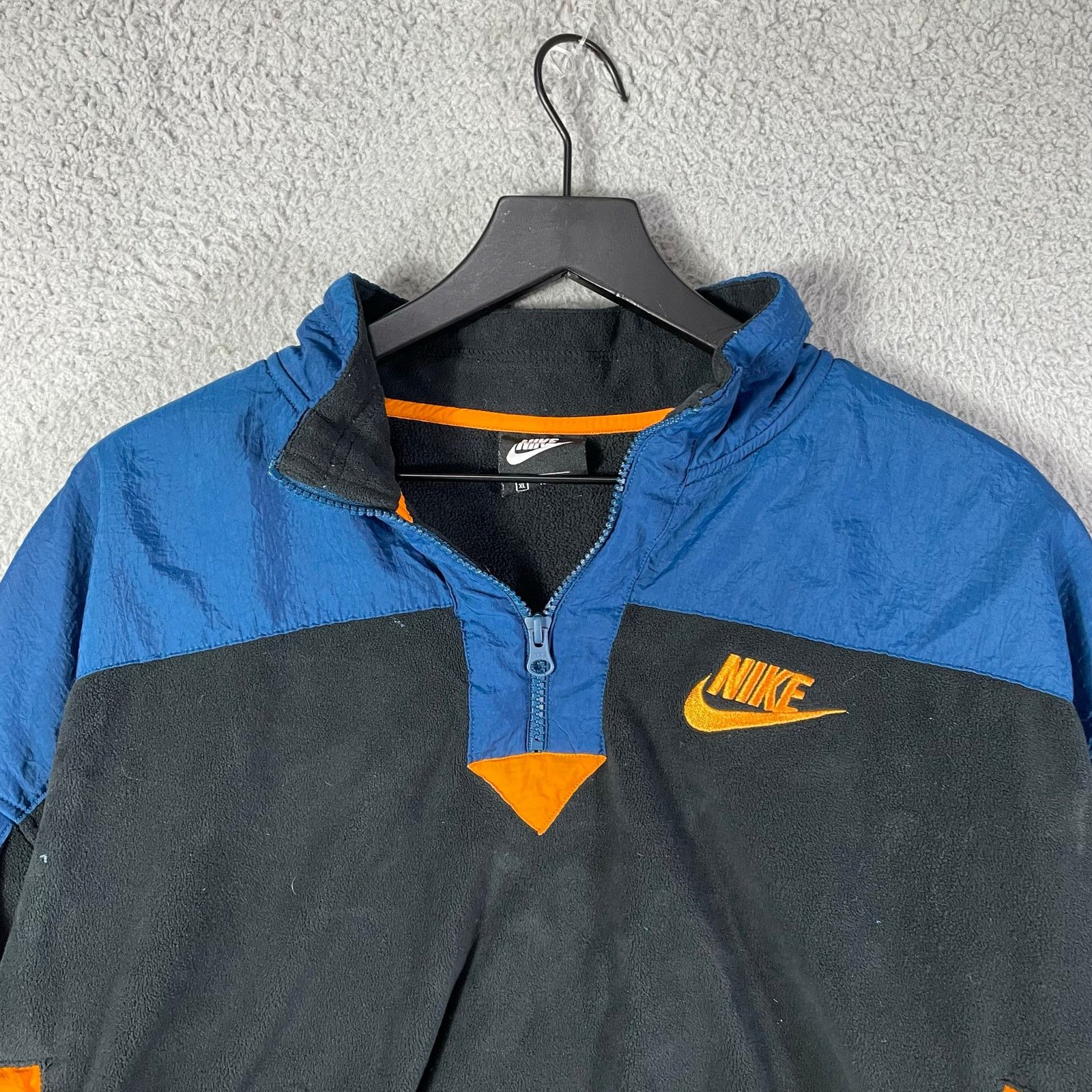 Nike Nike Women’s XL Blue Gray Orange Half-Zip Windbreaker Jacket Size XL / US 12-14 / IT 48-50 - 8 Thumbnail