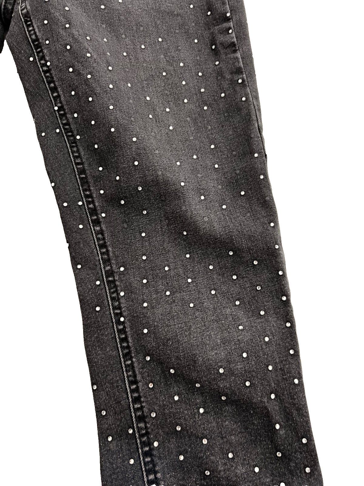 Topshop TopShop Moto Jamie Crystalized Rhinestone Studded Jeans 28 Size 28" / US 6 / IT 42 - 3 Thumbnail
