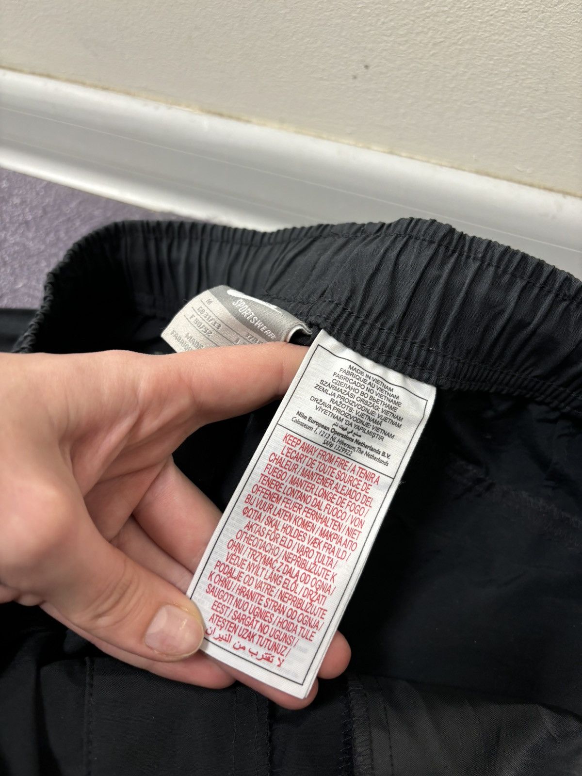 Nike Vintage Nike Air Y2K 0.0.9 Rare Tech Black Baggy Track Pants Size US 32 / EU 48 - 17 Thumbnail