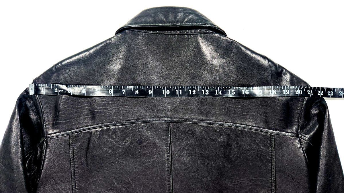 Brandini Brandini Lamb Leather Moto Jacket Minimalist Full Zip Size Size US L / EU 52-54 / 3 - 4 Thumbnail