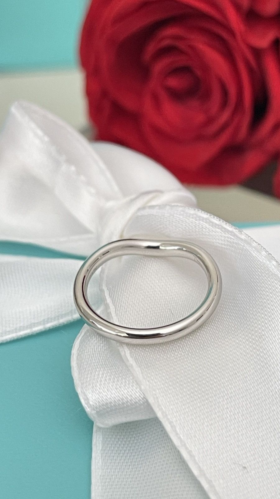 Tiffany & Co. Tiffany & Co. Elsa Peretti Wedding Ring Pl 4.5 NEW $1,150 Size ONE SIZE - 11 Thumbnail