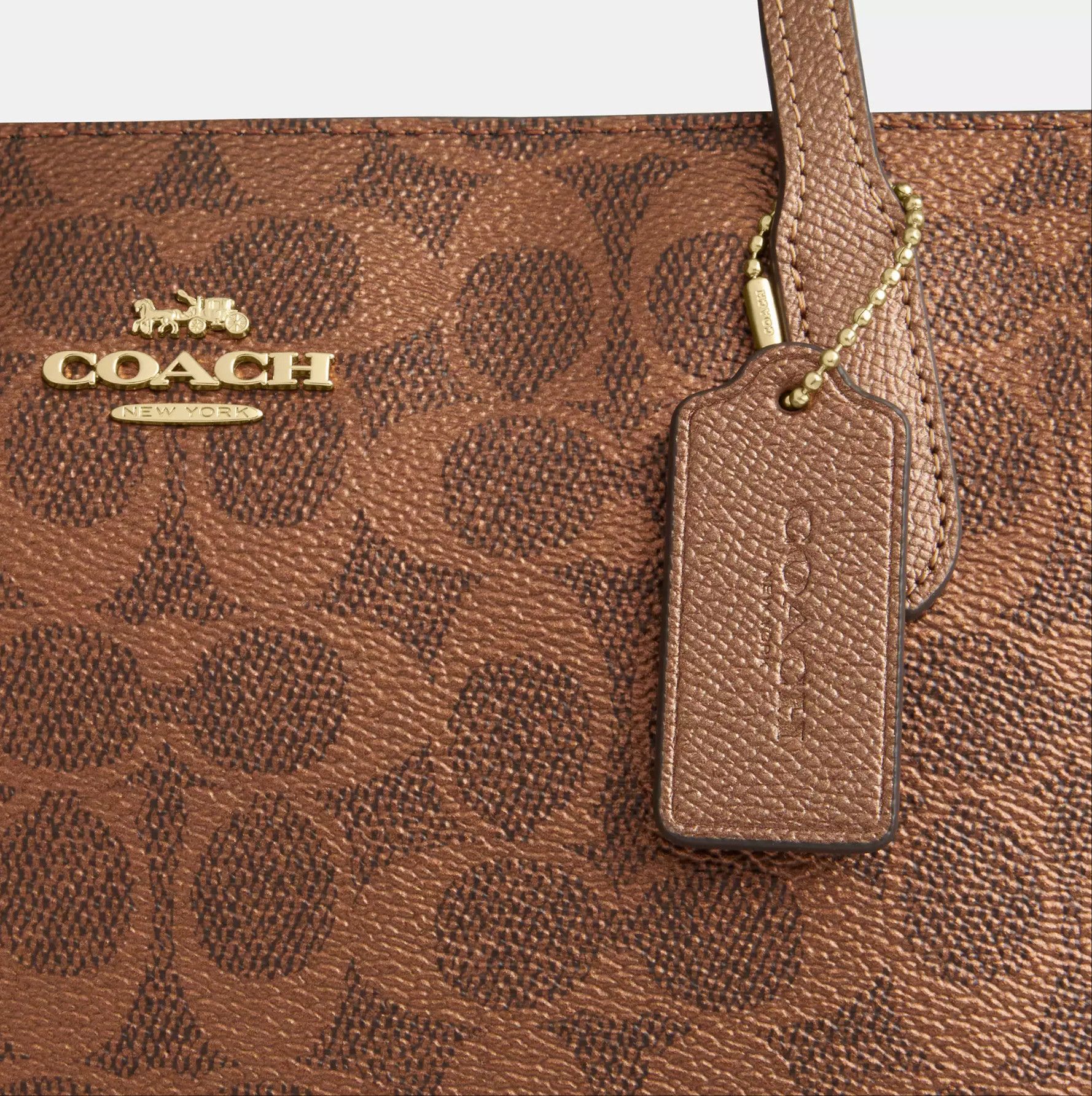 Coach Fiona Zip Tote Bag In Signature Canvas CW396 Size ONE SIZE - 10 Thumbnail