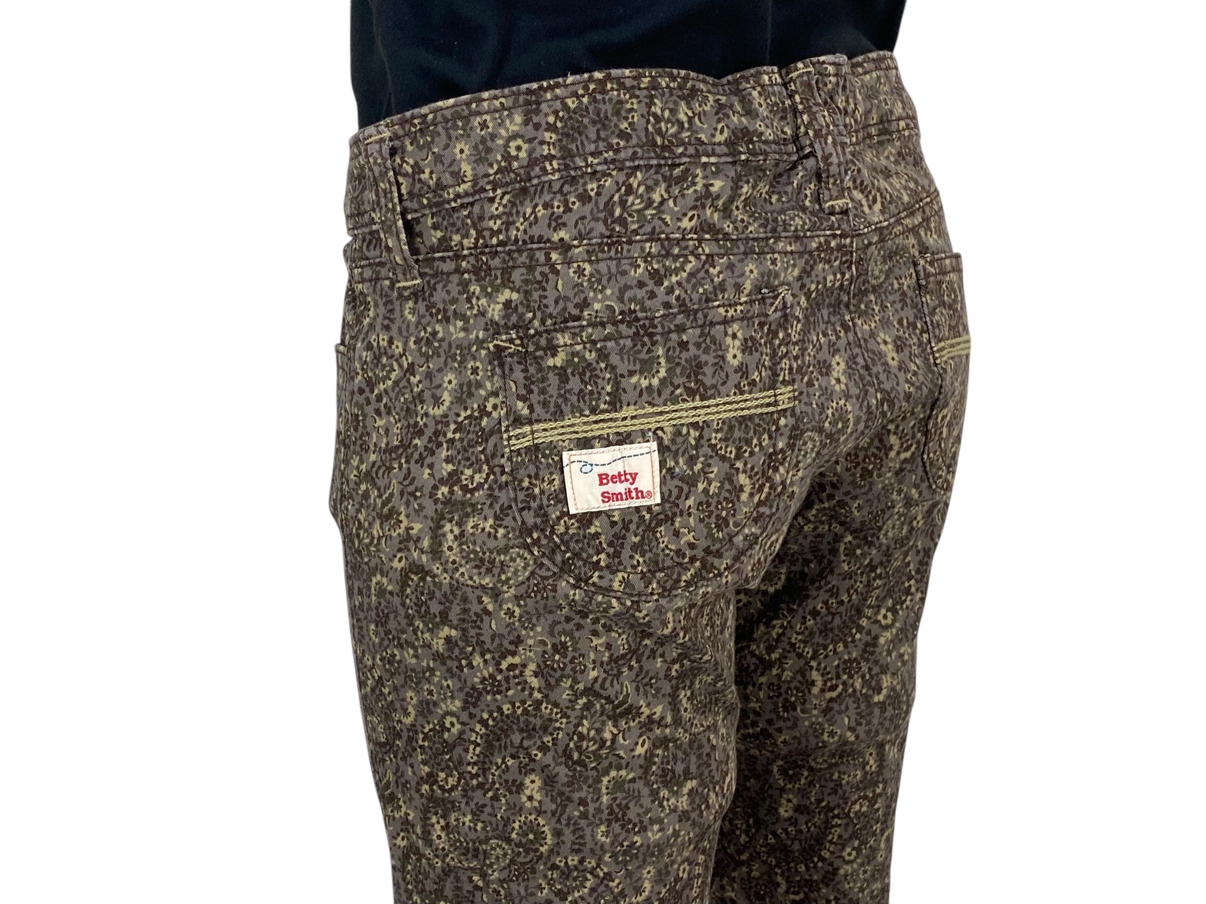 Japanese Brand Betty Smith Skinny Camo Pants Buckle Back Pants Size 26" / US 2 / IT 38 - 8 Thumbnail