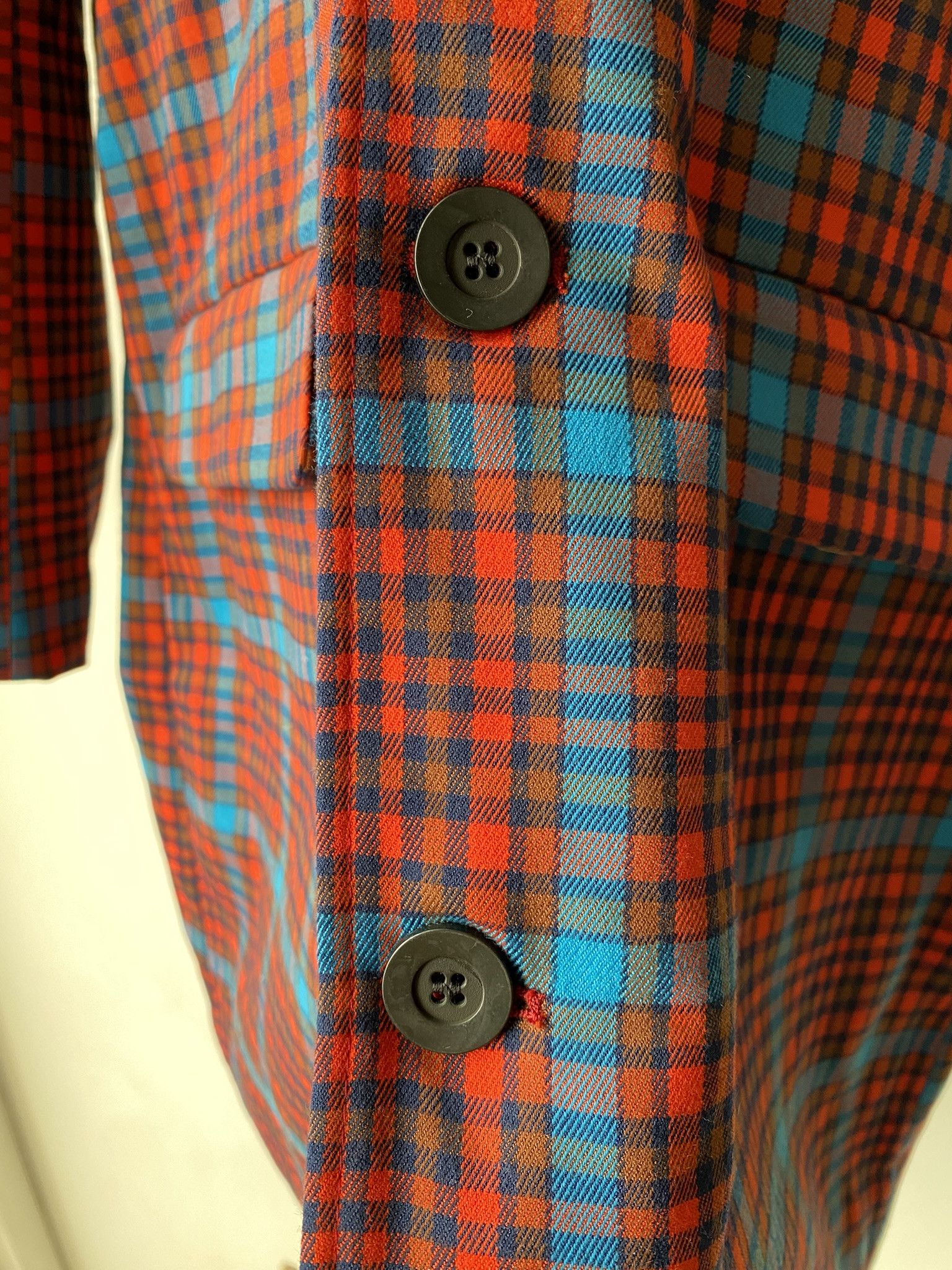 Acne Studios NWT $560 - Deadstock Check Long Split Trench Coat Size US L / EU 52-54 / 3 - 12 Thumbnail