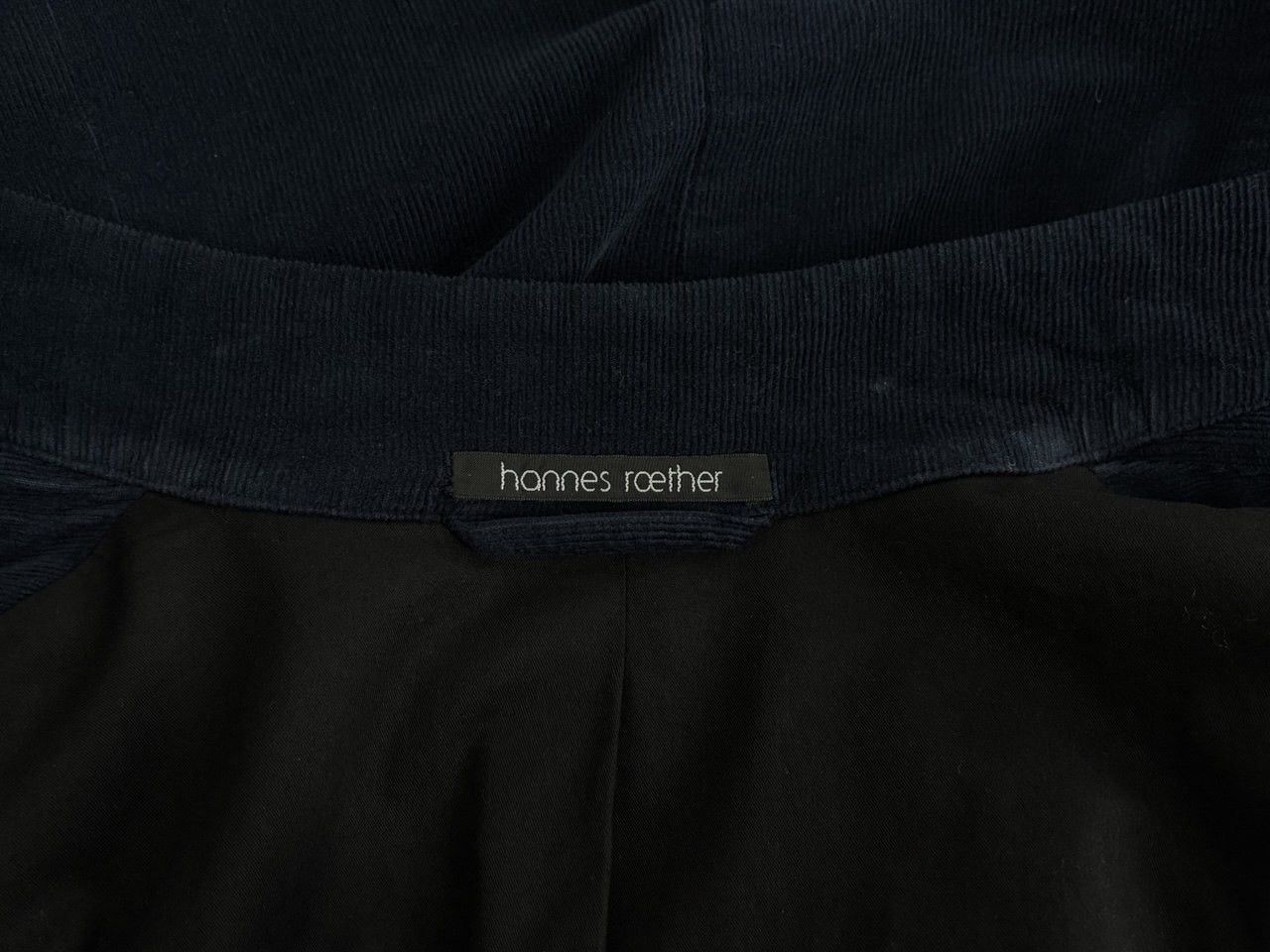 hannes roether Hannes Roether Navy Blue Corduroy Jacket With Black Pockets Size US M / EU 48-50 / 2 - 20 Thumbnail