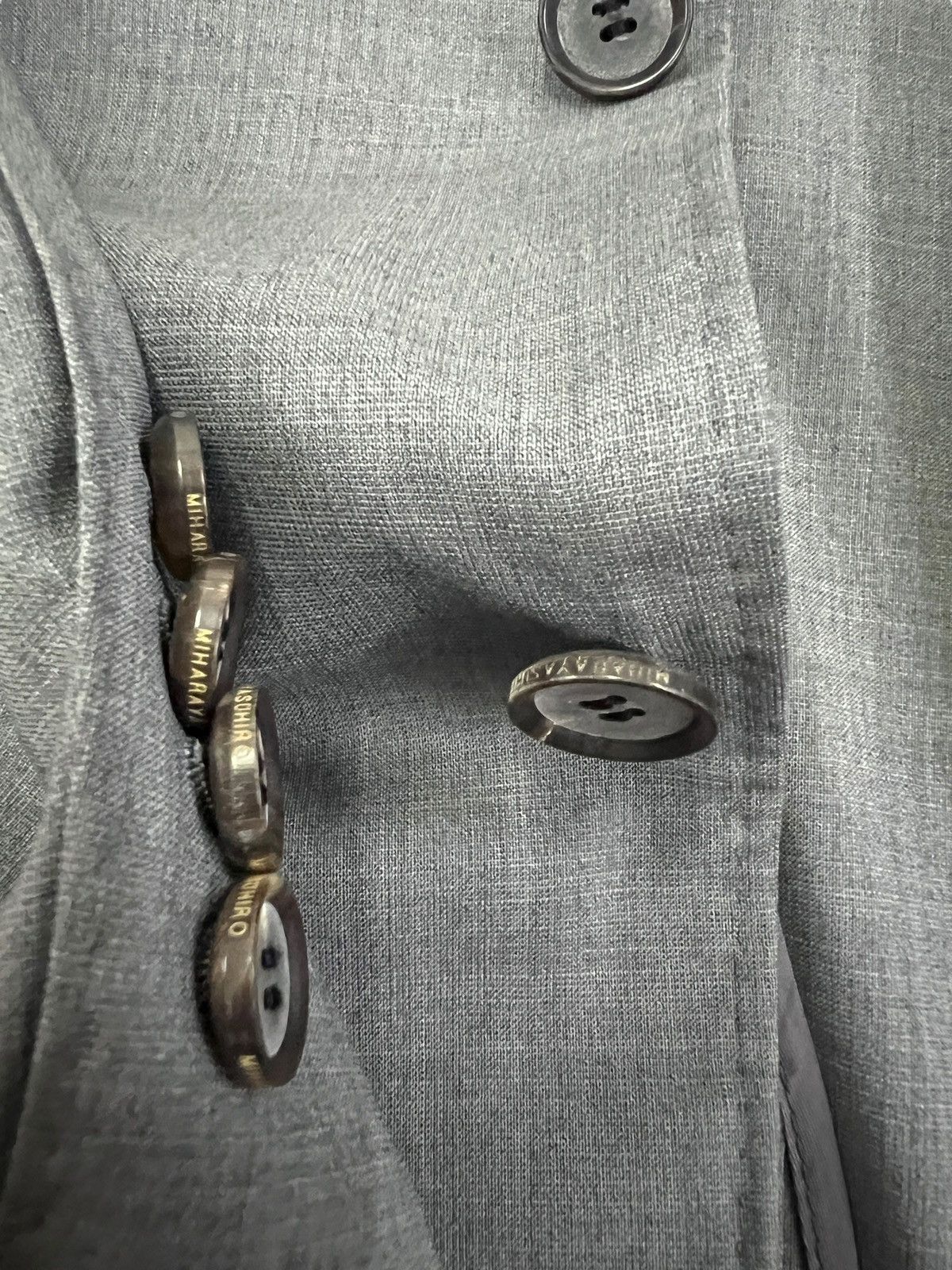 Maison MIHARA YASUHIRO Miharayasuhiro AW11 Gray Wool Blazer Jacket Size 48R - 7 Thumbnail