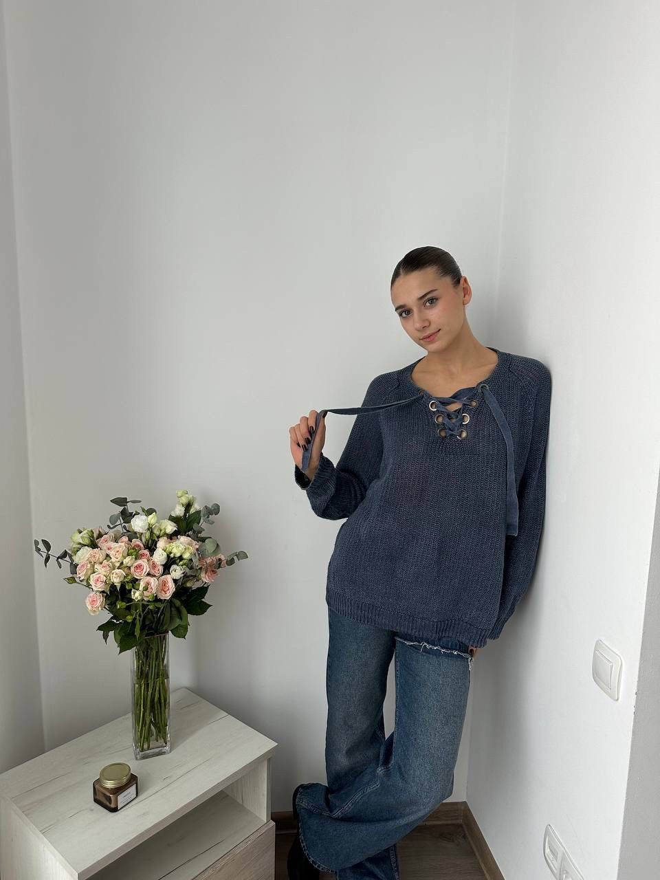 Polo Ralph Lauren × Vintage Vintage Polo Ralph Lauren Knit Blue Women’s Sweater Size XL / US 12-14 / IT 48-50 - 7 Thumbnail