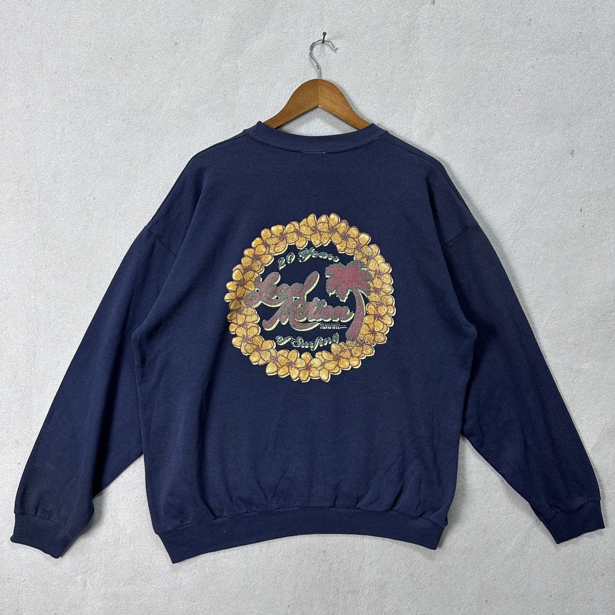 Vintage Vintage Local Motion Sweatshirt XL 1990s Surfwear Size US XL / EU 56 / 4 - 1 Thumbnail