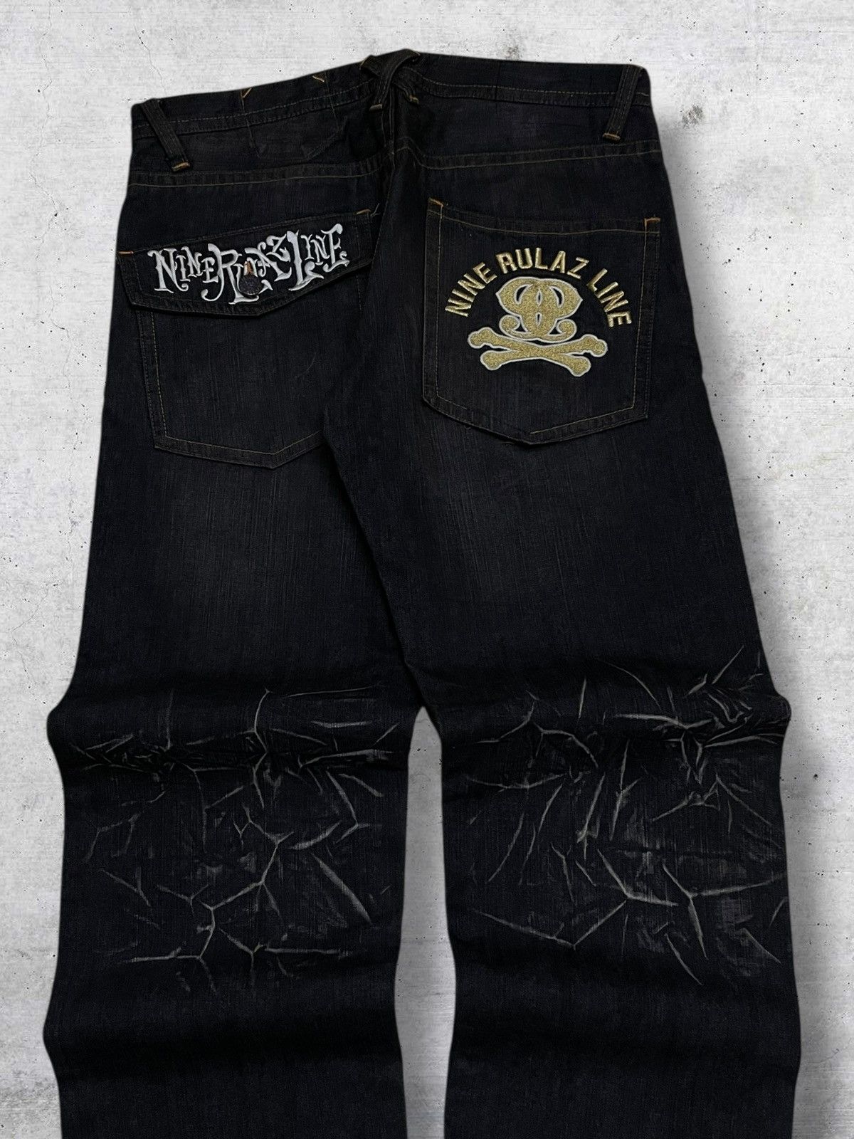Japanese Brand VINTAGE CREATURE DRAGON JAPAN 90S DESIGNER NINE RULAZ DENIM Size US 34 / EU 50 - 11 Thumbnail