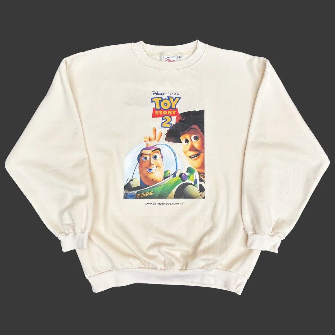 Disney Toy Story 2 1999 90s Vintage Movie Cast Member Sweatshirt Size US L / EU 52-54 / 3 - 1 Thumbnail