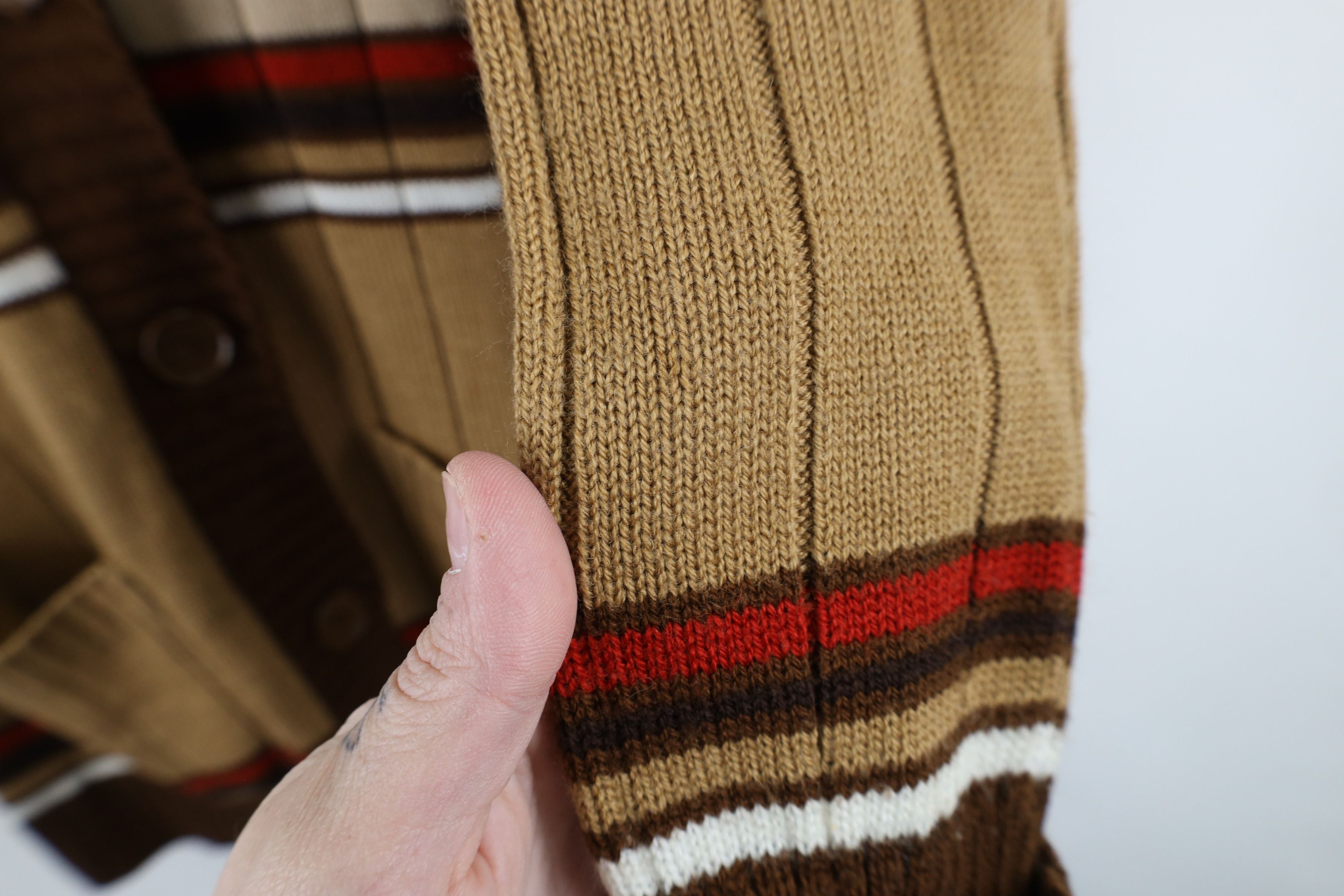 Vintage Vintage 70s Mid Century Modern MCM Shawl Cardigan Sweater Size M / US 6-8 / IT 42-44 - 7 Thumbnail