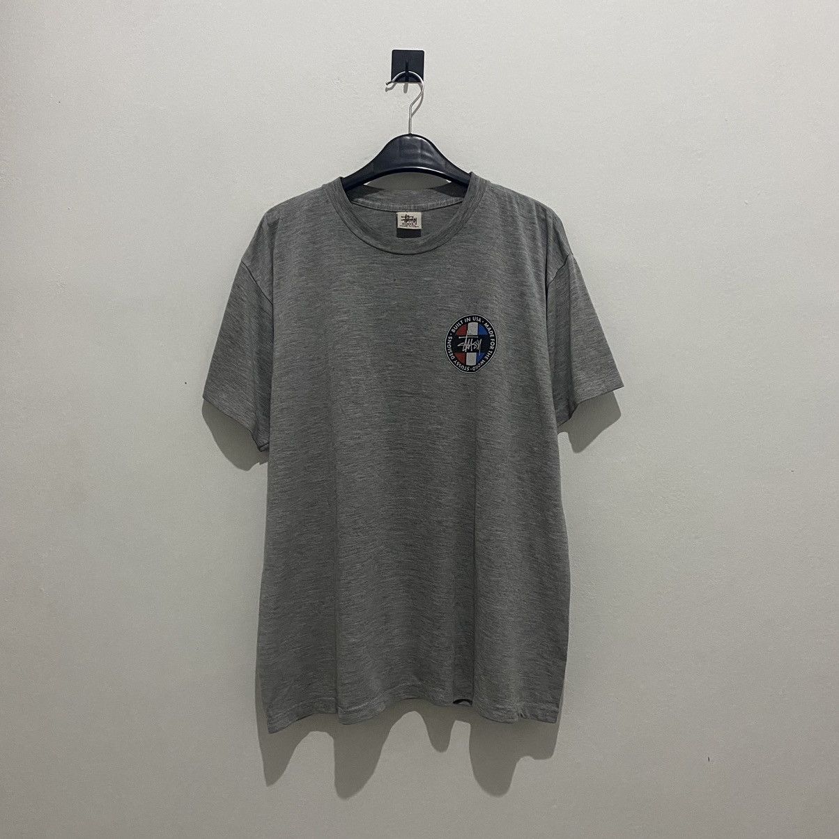 Stussy Vintage 90s Stussy Built In Usa Grey Tshirt Size US L / EU 52-54 / 3 - 2 Thumbnail