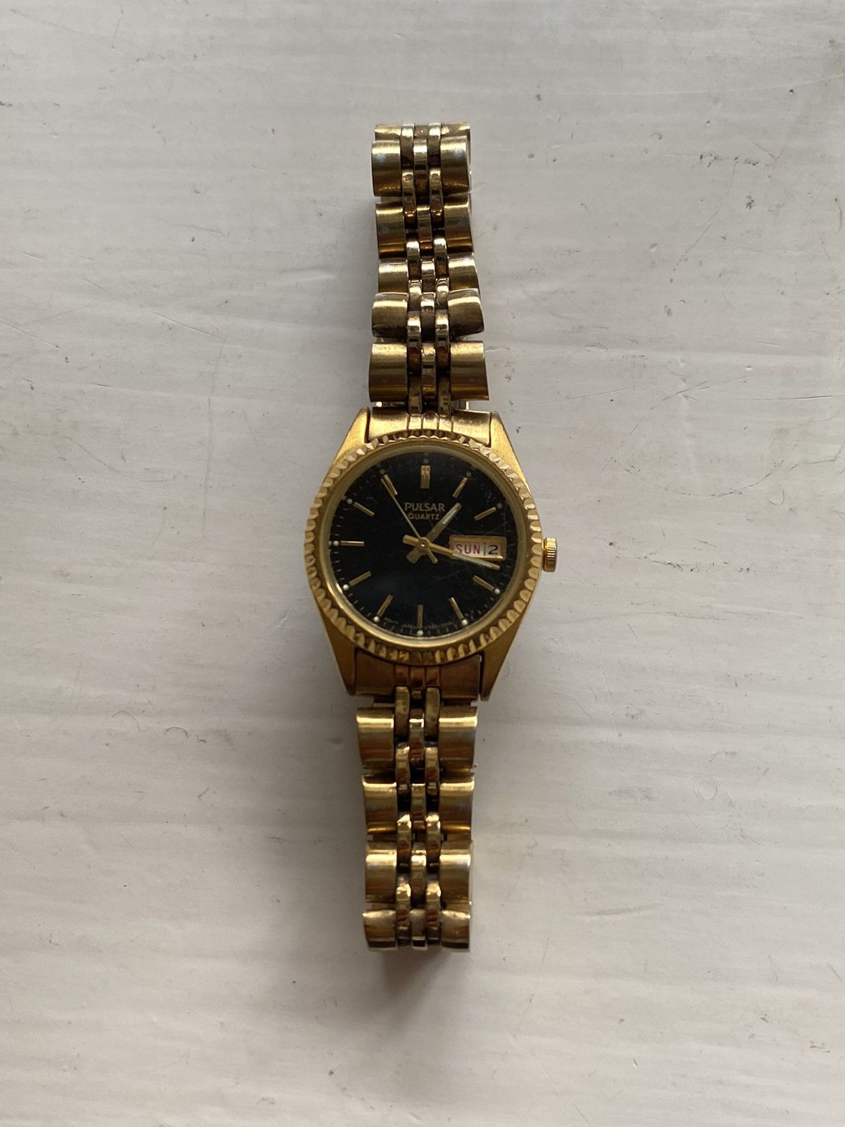 Japanese Brand Vintage Pulsar Gold Watch Size ONE SIZE - 2 Thumbnail