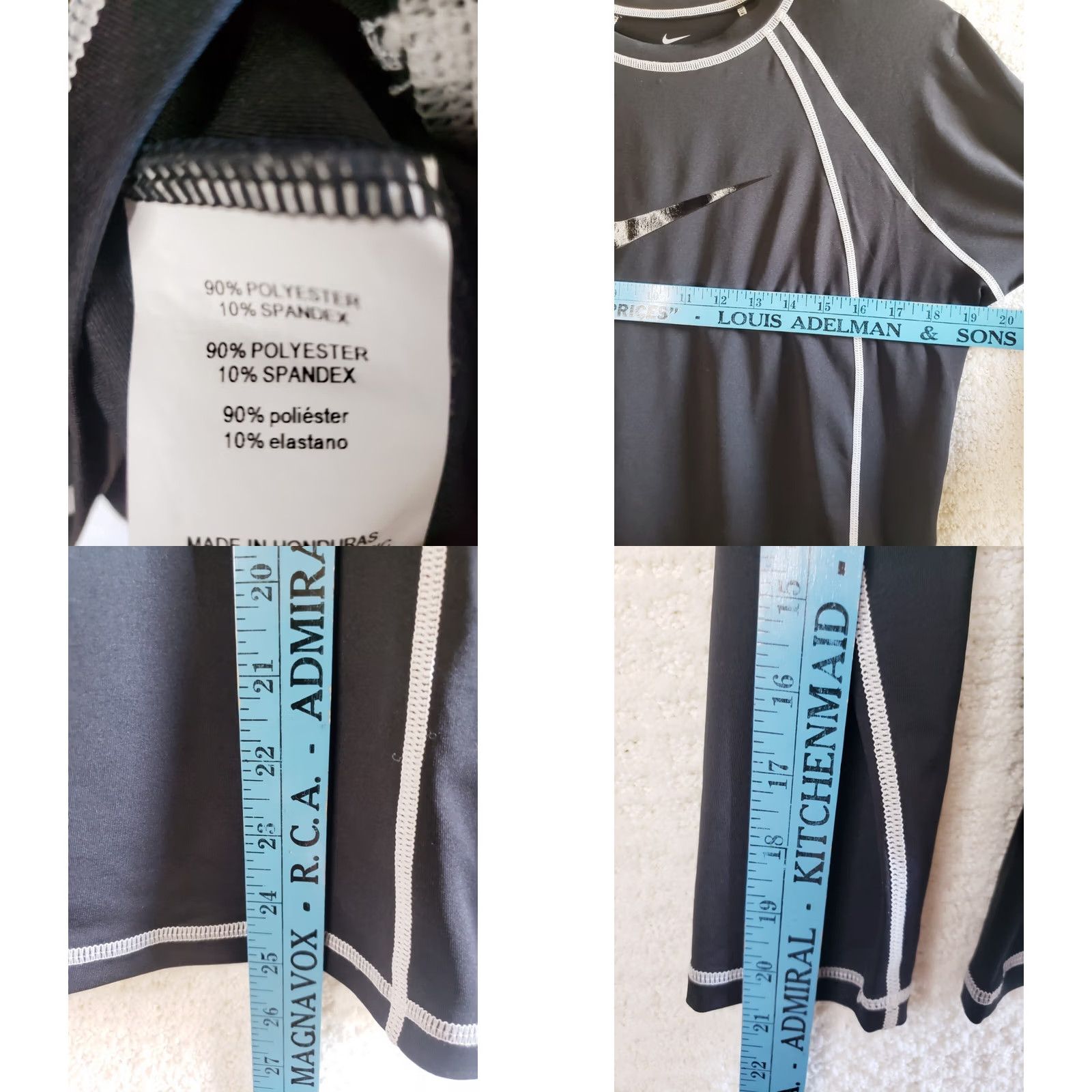 Nike NIKE Swim Hydro UV Women's L Black SPF50+ Long Sleeve Swim Top Size L / US 10 / IT 46 - 8 Thumbnail