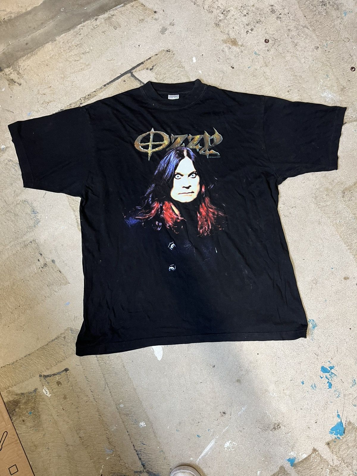 image of Vintage Ozzy Osbourne 2001 T-Shirt in Black, Men's (Size XL)