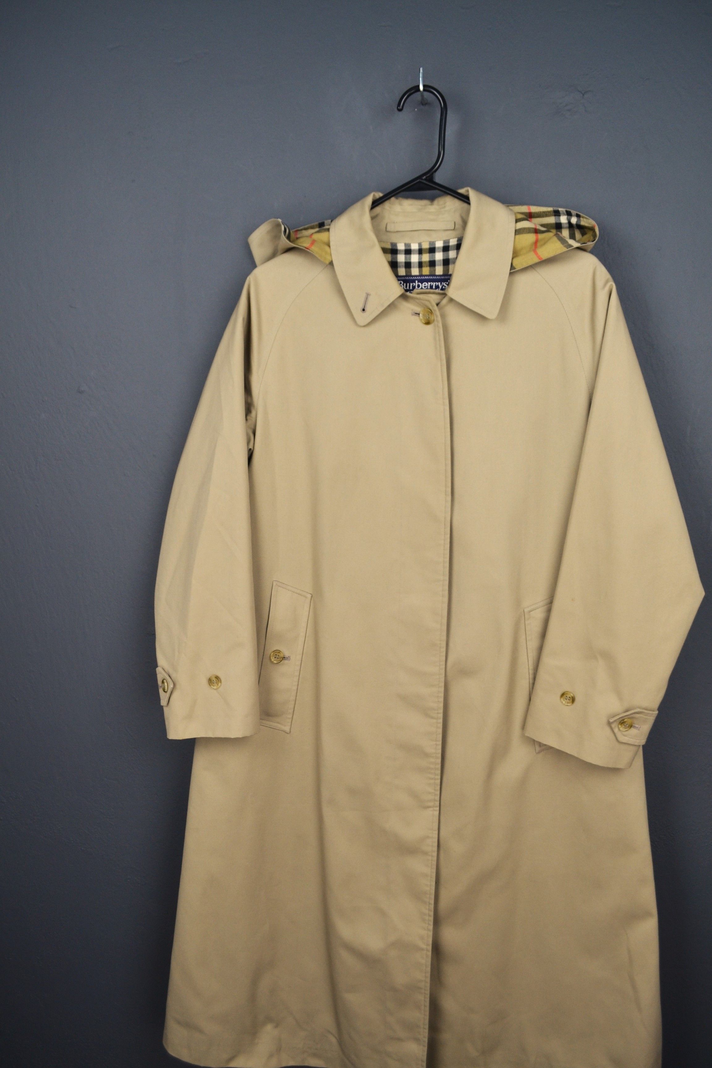 Burberry Burberry's Vintage Hooded Trenchcoat Coat Beige 10 XL Size L / US 10 / IT 46 - 4 Thumbnail