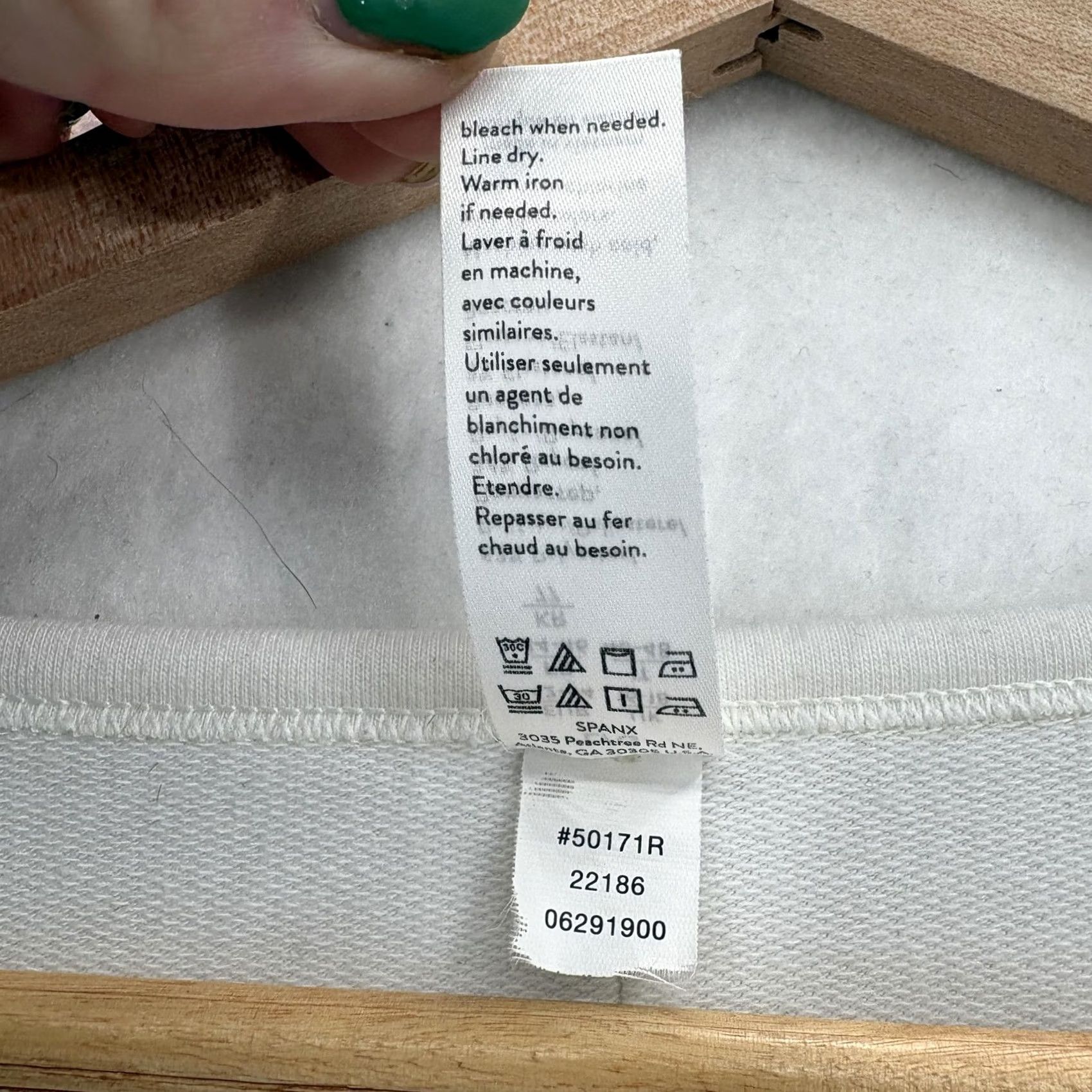Spanx Spanx AirEssentials Perfect Length Dolman 3/4 Sleeve Top Womens Large White T-Shirt Tunic Crew Neck Casual Polyester Rayon Spandex All Seasons Stretch Size L / US 10 / IT 46 - 5 Thumbnail